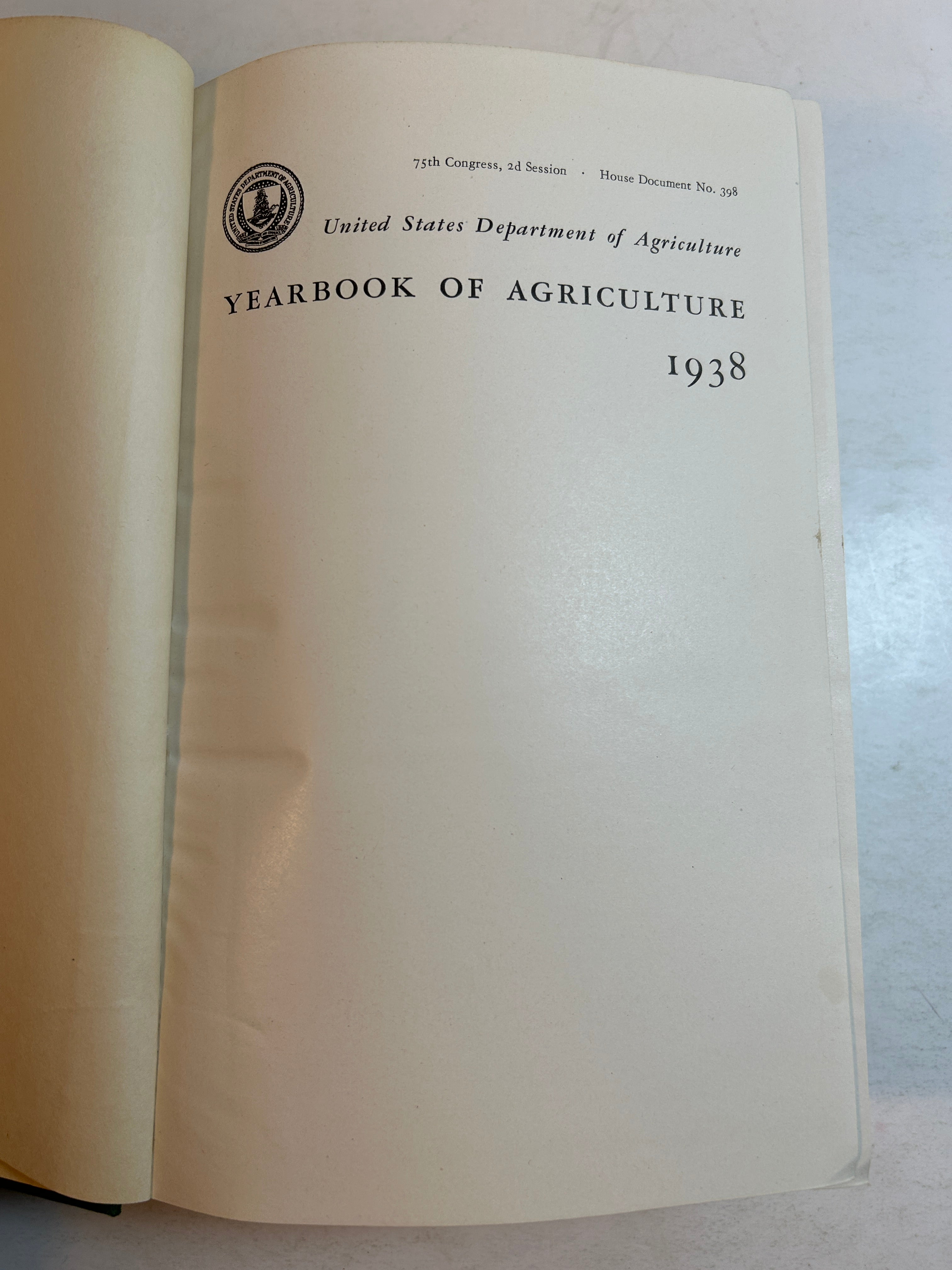 Soils and Men United States Department of Agriculture 1938 HC