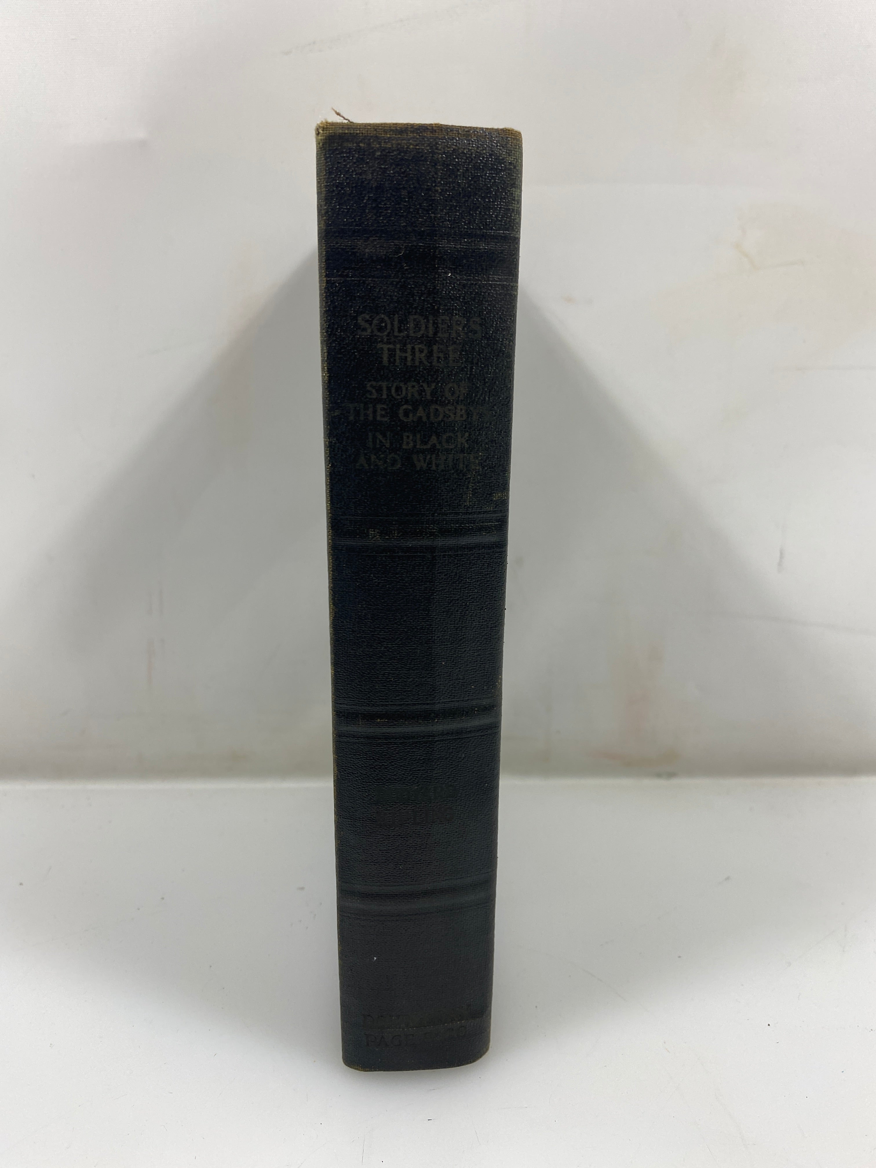 Soldiers Three, The Story of the Gadsbys, In Black and White Kipling 1924 HC