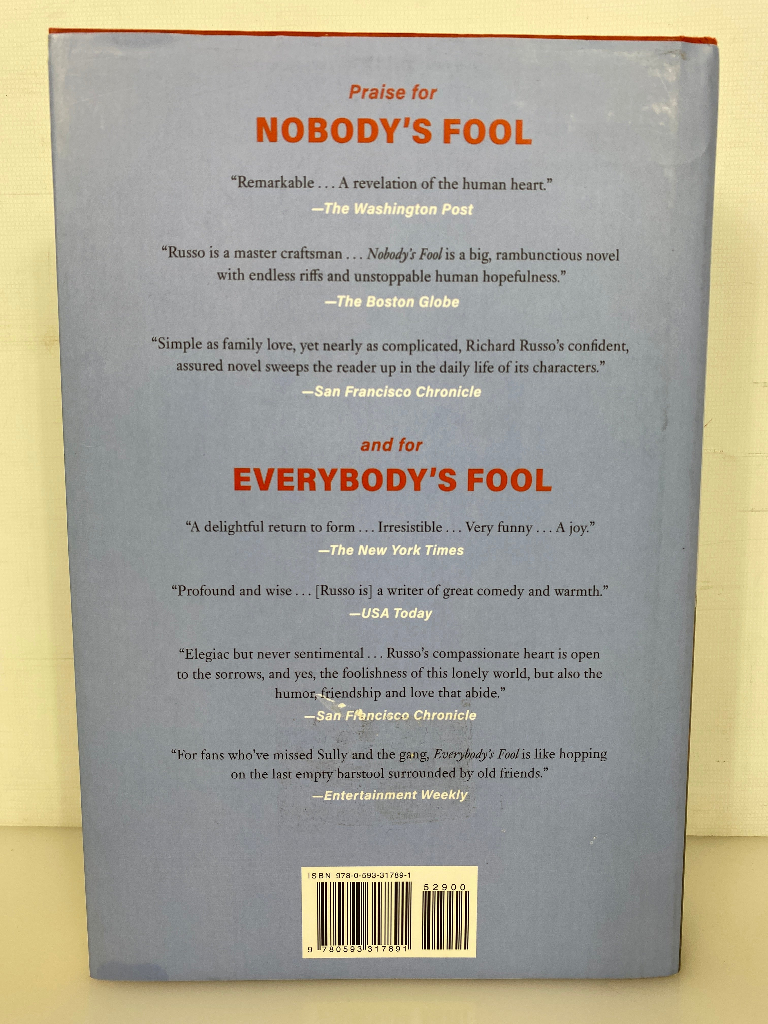 Somebody's Fool by Richard Russo 2023 Signed First Edition HC DJ