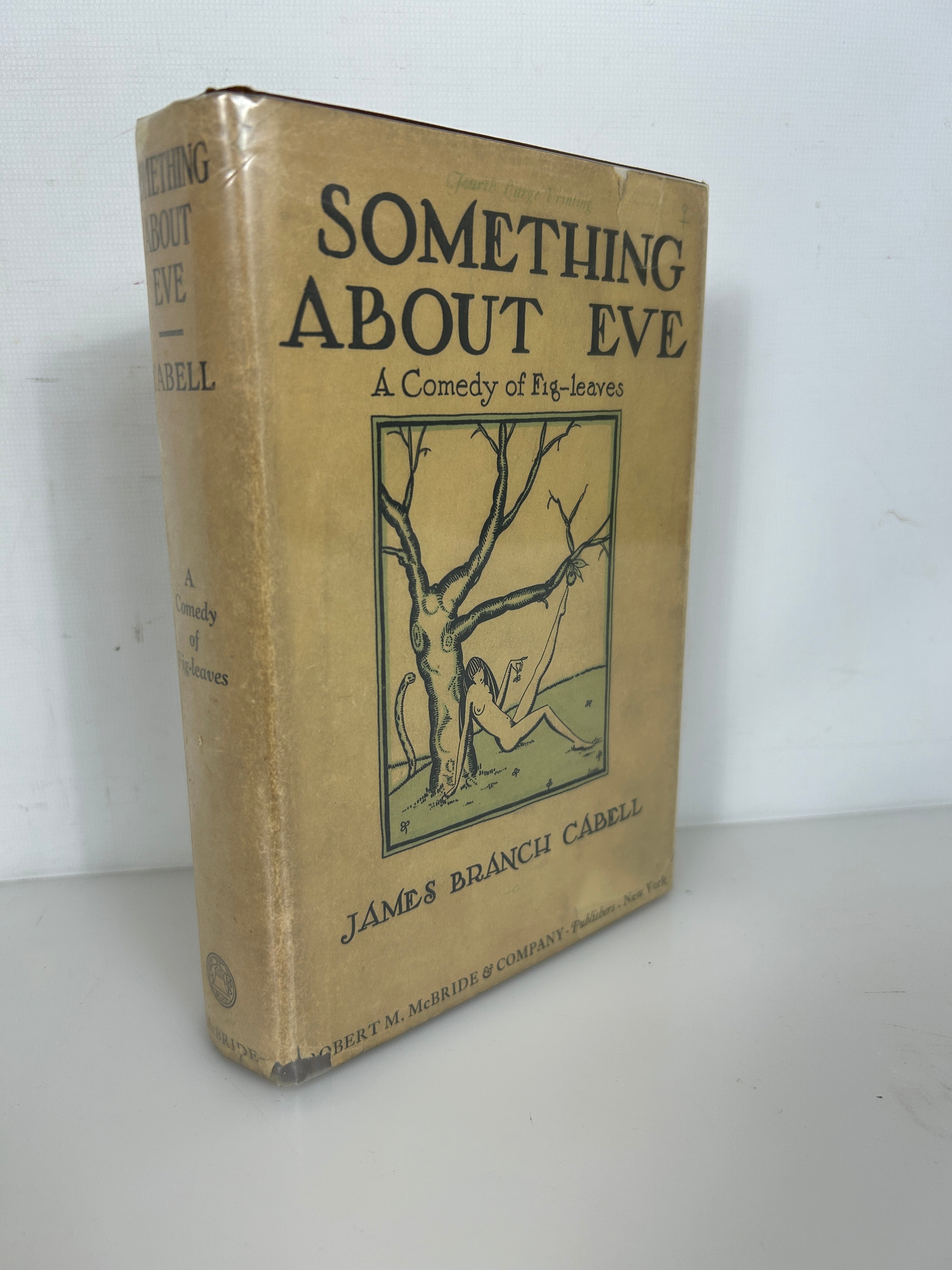 Something About Eve A Comedy of Fig Leaves by Cabell 1927 1st Ed 4th Print HCDJ