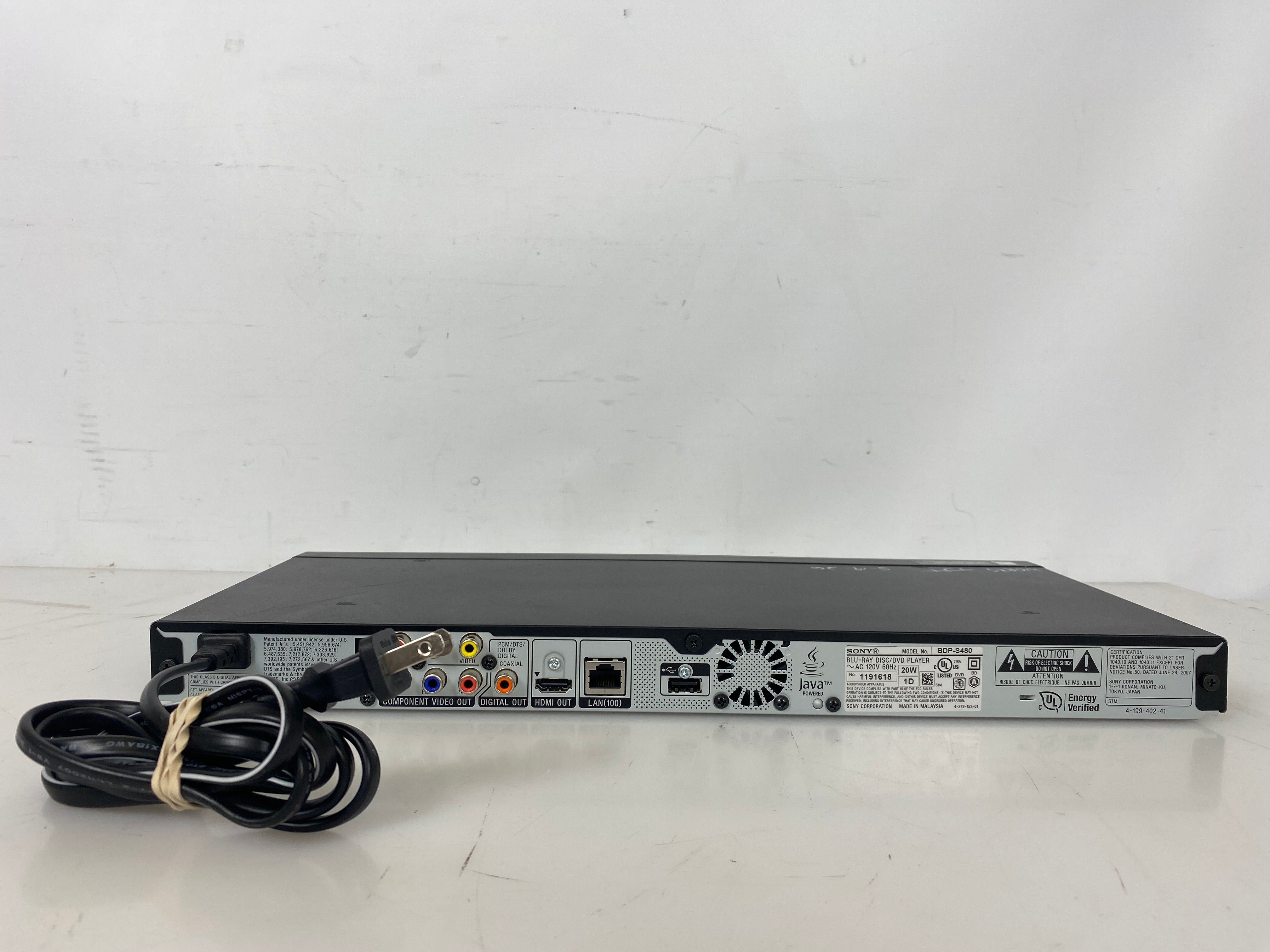 Sony BDP-S480 Blu-Ray/DVD Player