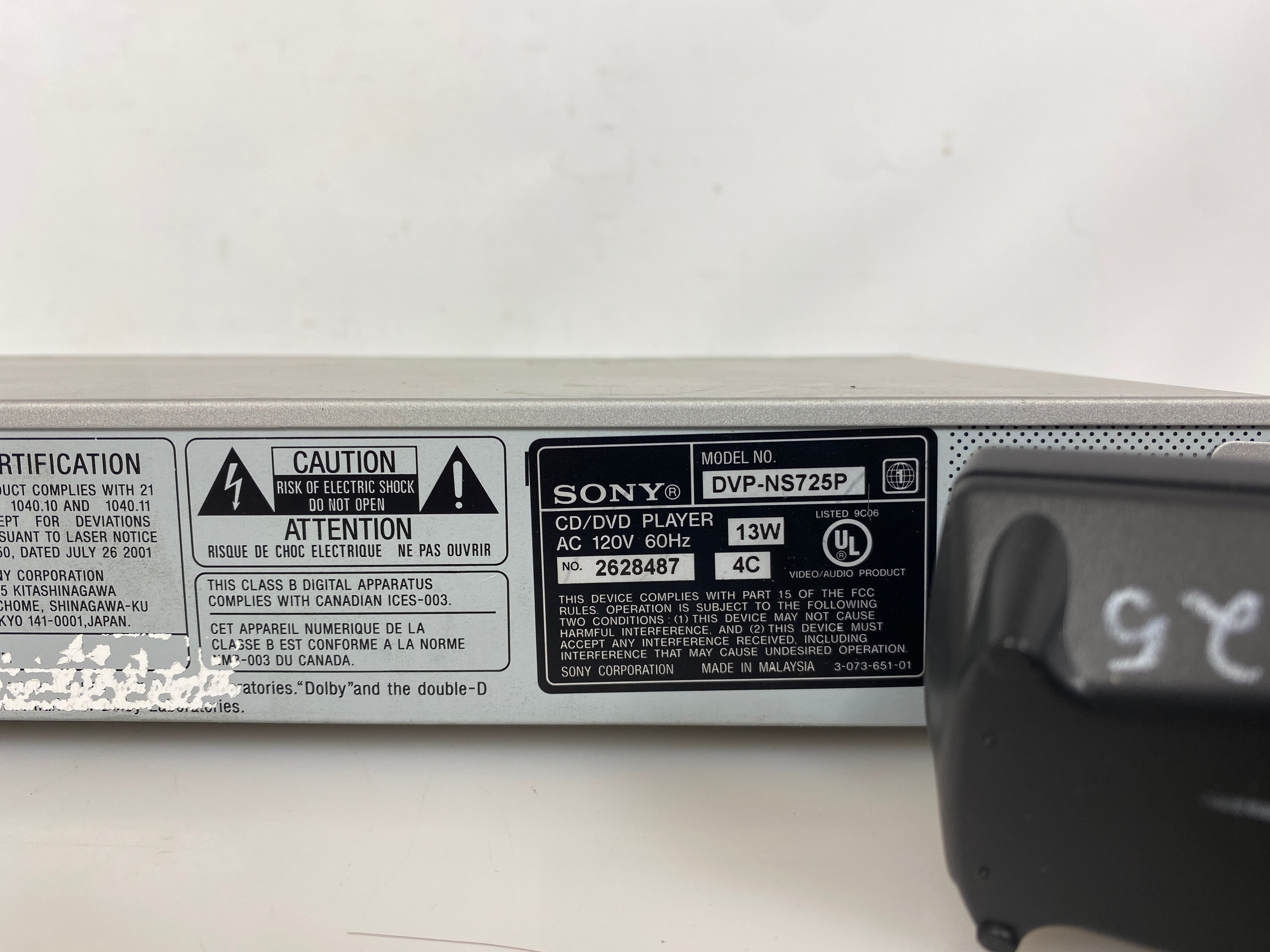 Sony DVP-NS725P CD/DVD Player