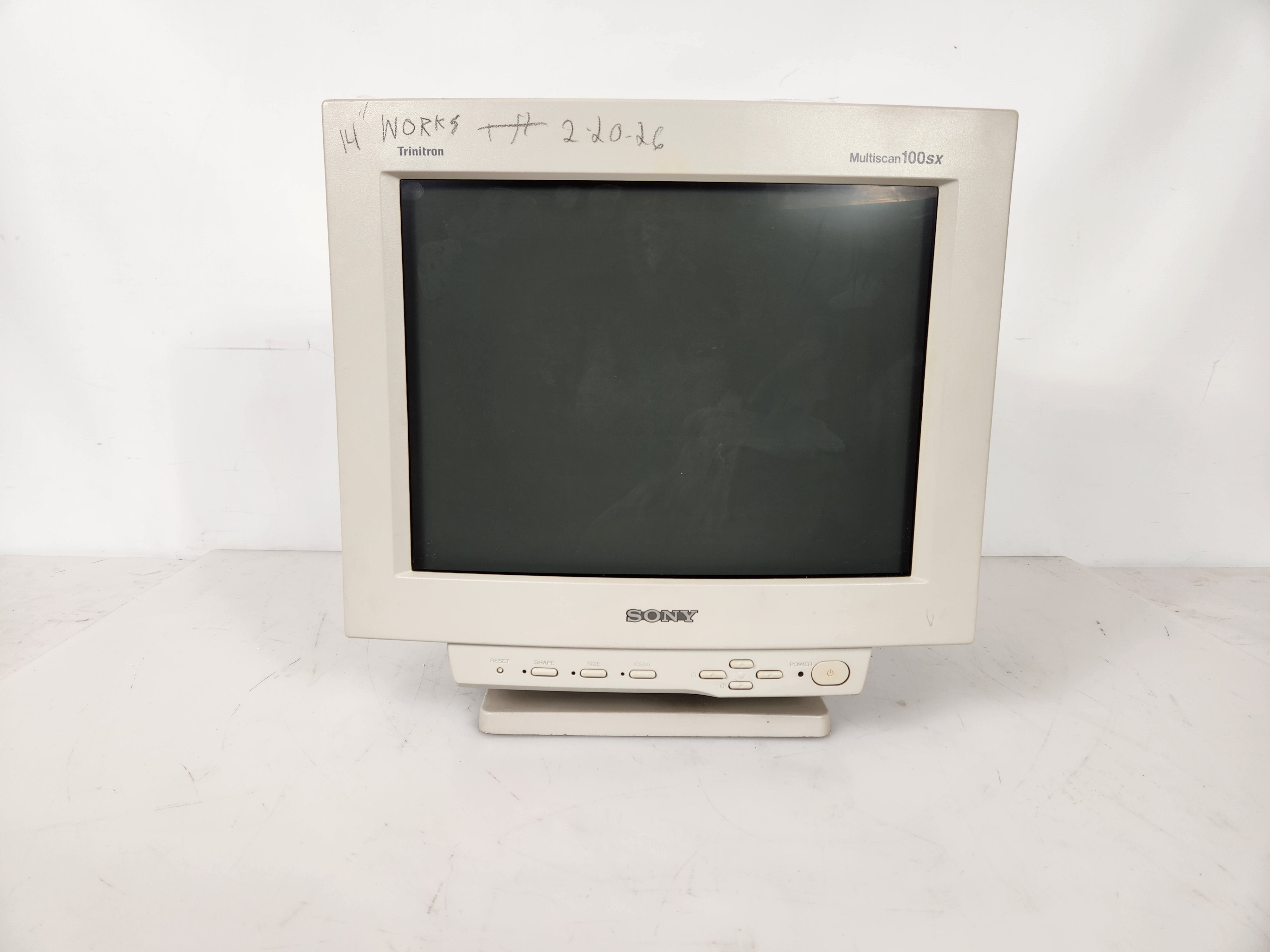Sony Multiscan CPD-100SX 14" Trinitron CRT Monitor