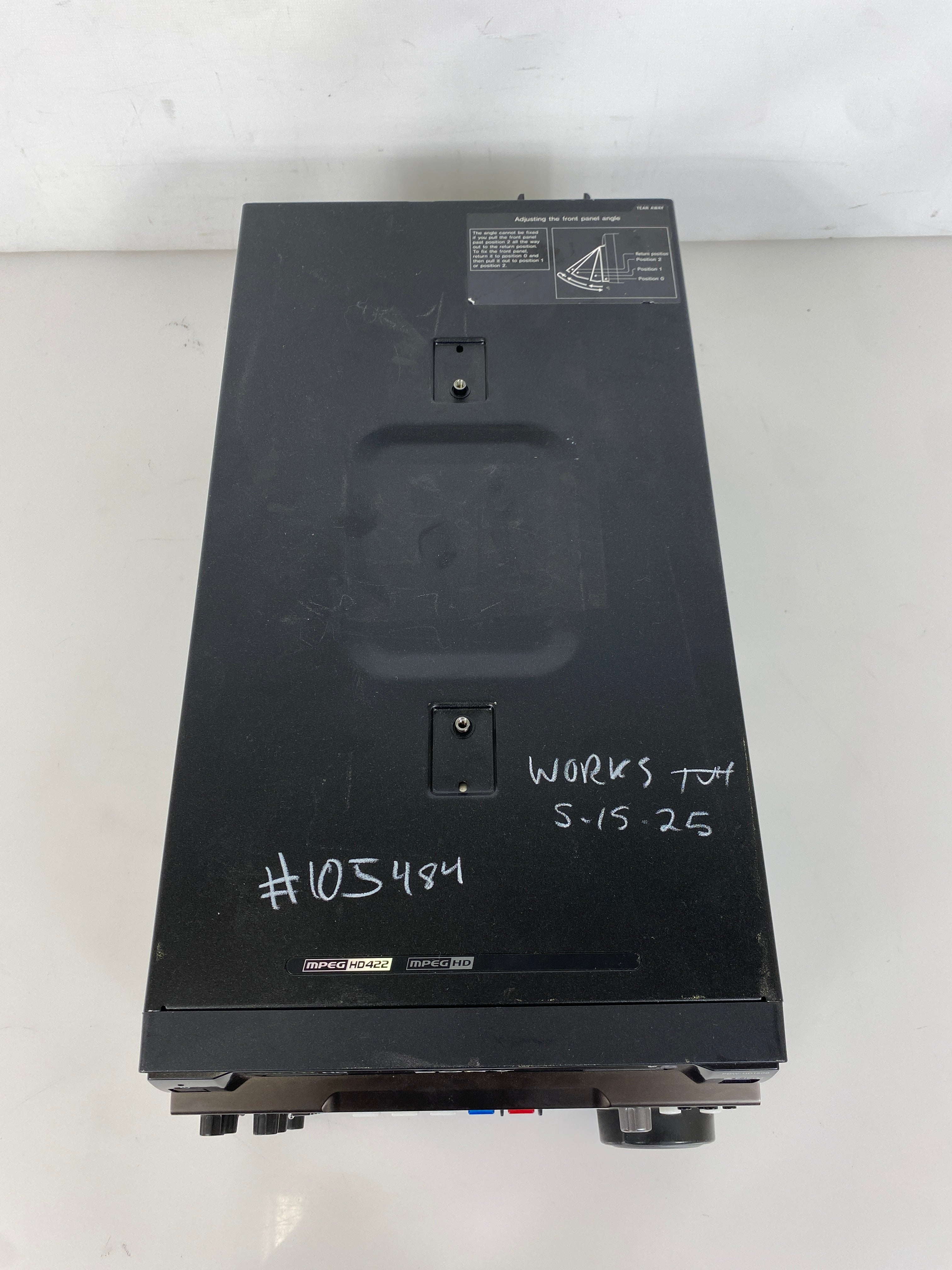 Sony PDW-HD1500 XDCAM HD422 Professional Disc Recorder
