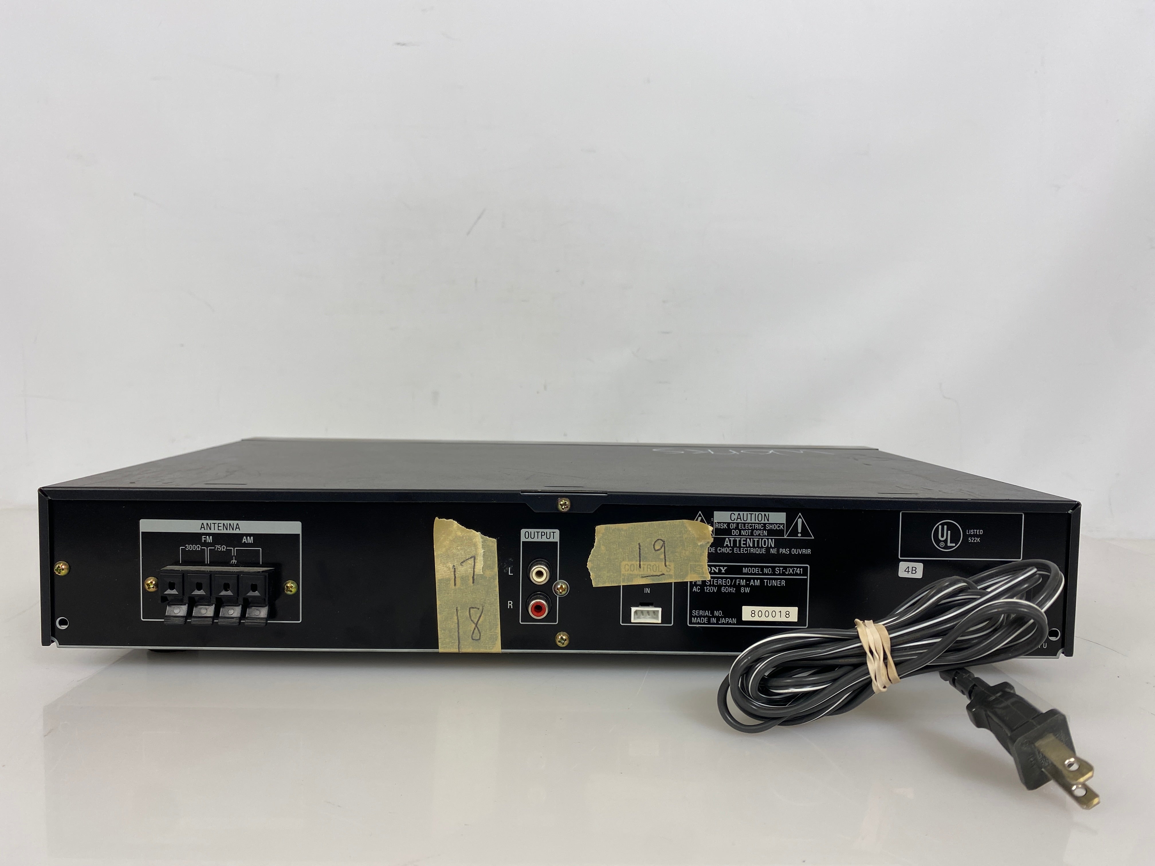 Sony ST-JX741 Stereo FM-AM Tuner