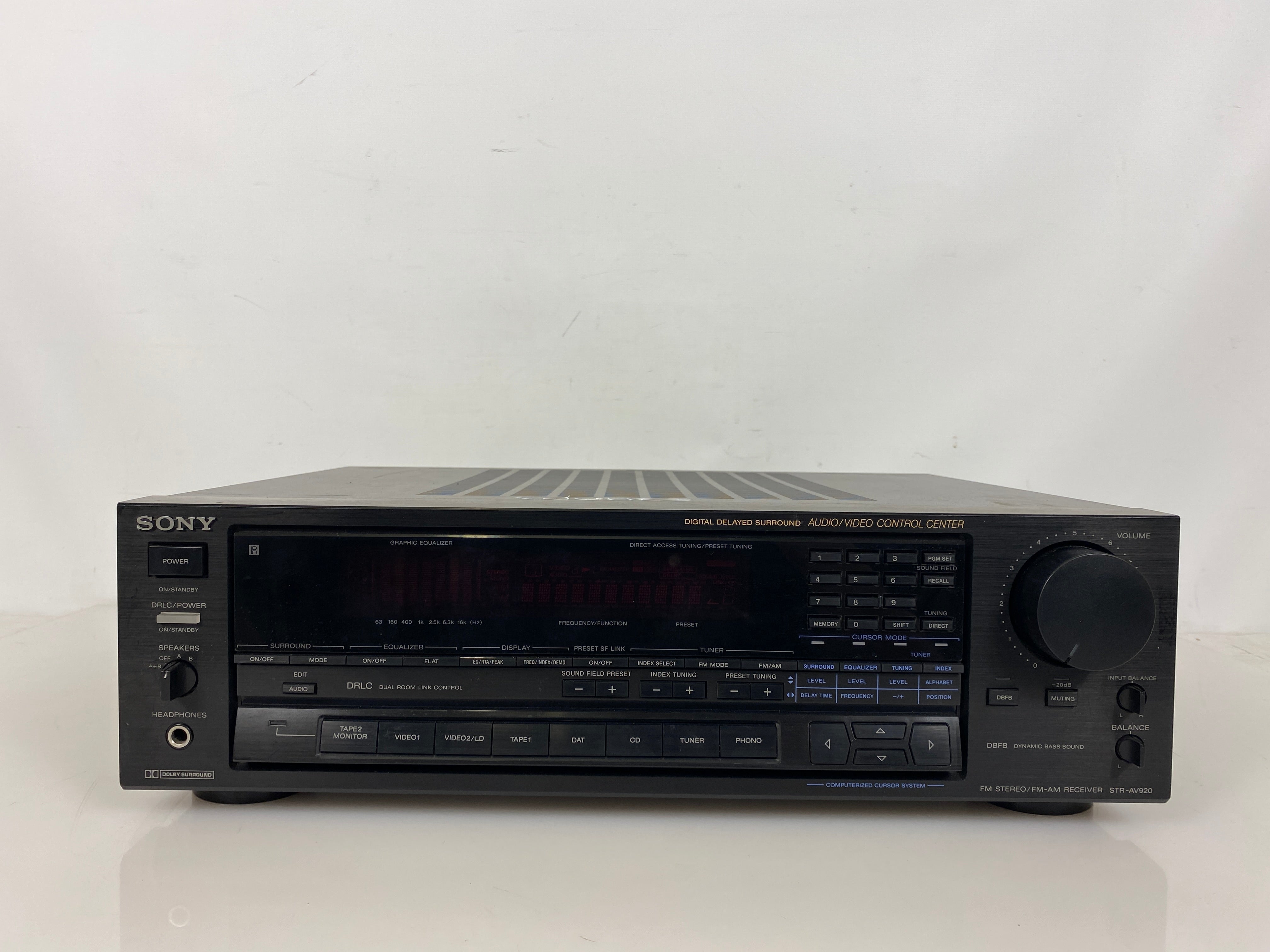 Sony STR-AV920 AM-FM Stereo Receiver Surround Control Center
