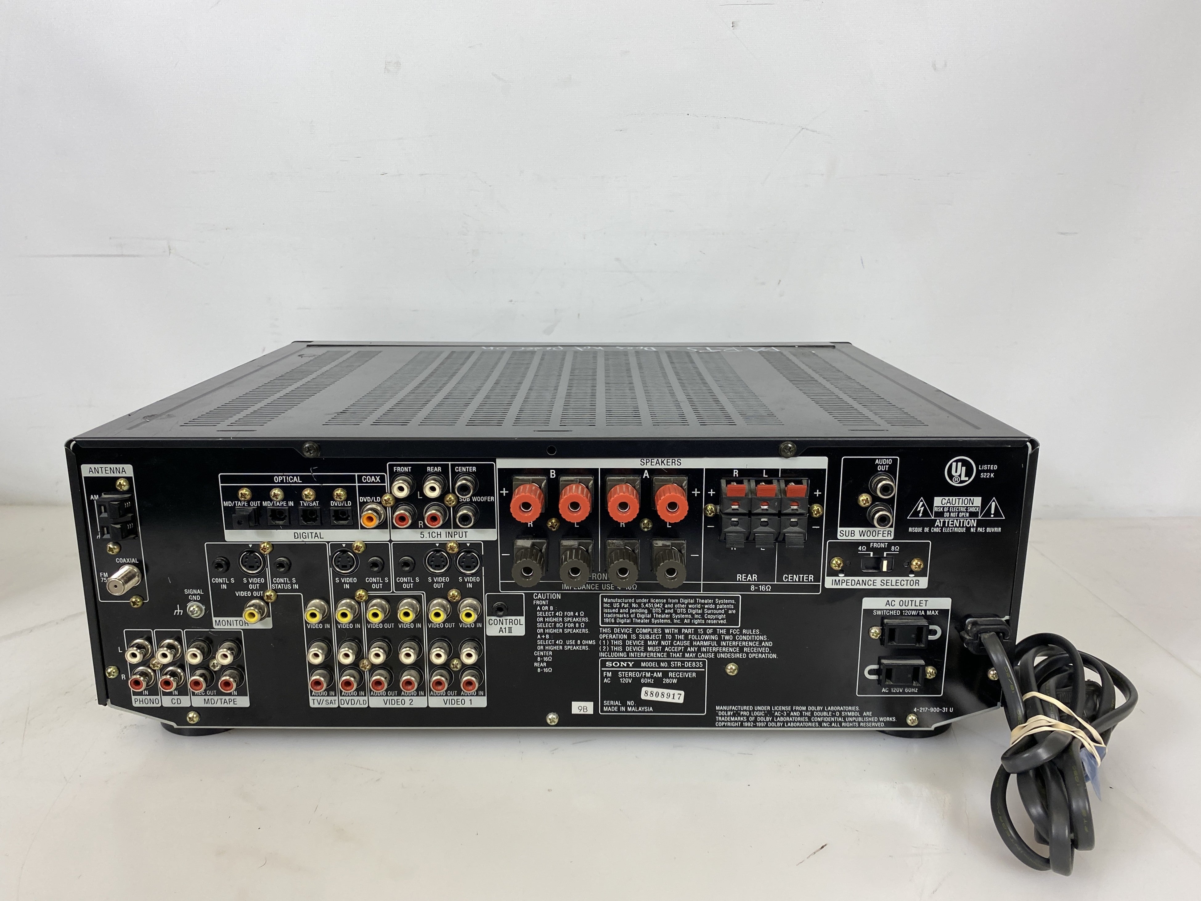 Sony STR-DE835 Stereo AM/FM Receiver