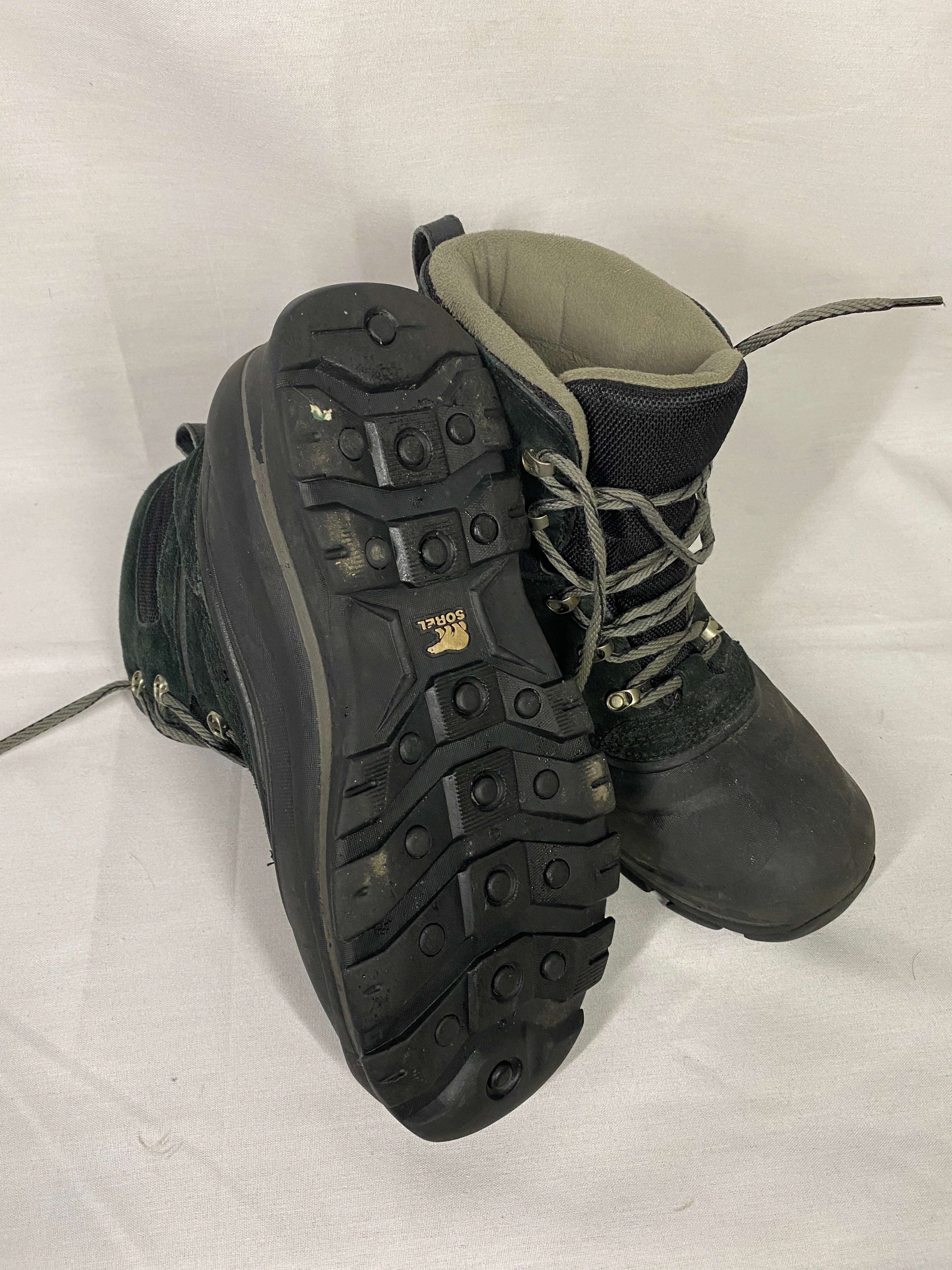 Sorel Emerald Green Buxton Lace Up Waterproof Insulated Snow Boots Men's Size 9