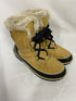 Sorel Tivoli II Winter Boots Beige Suede w/ Fur Lining Women's Size 7.5
