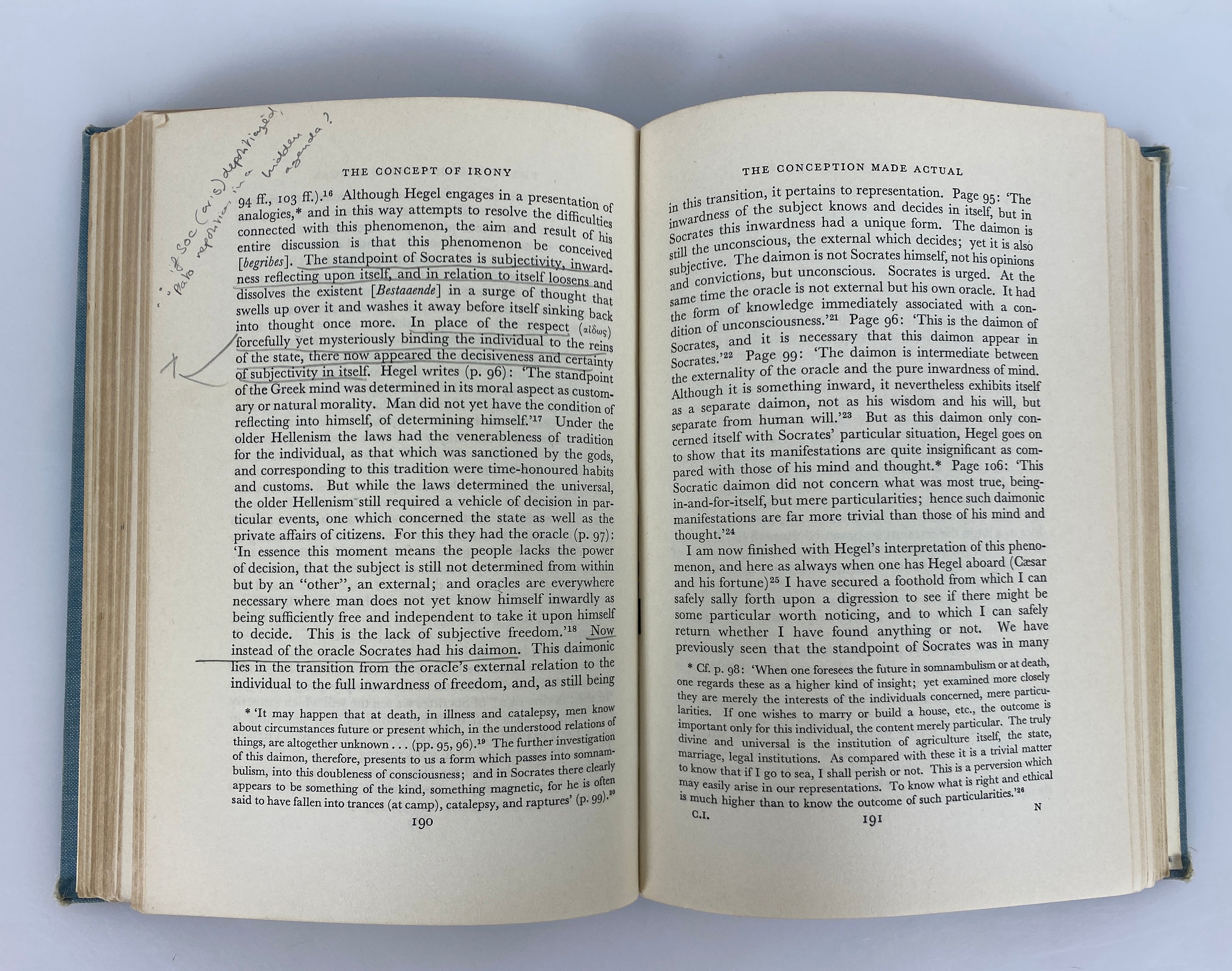 Soren Kierkegaard The Concept of Irony 1965 Ex-Library HC