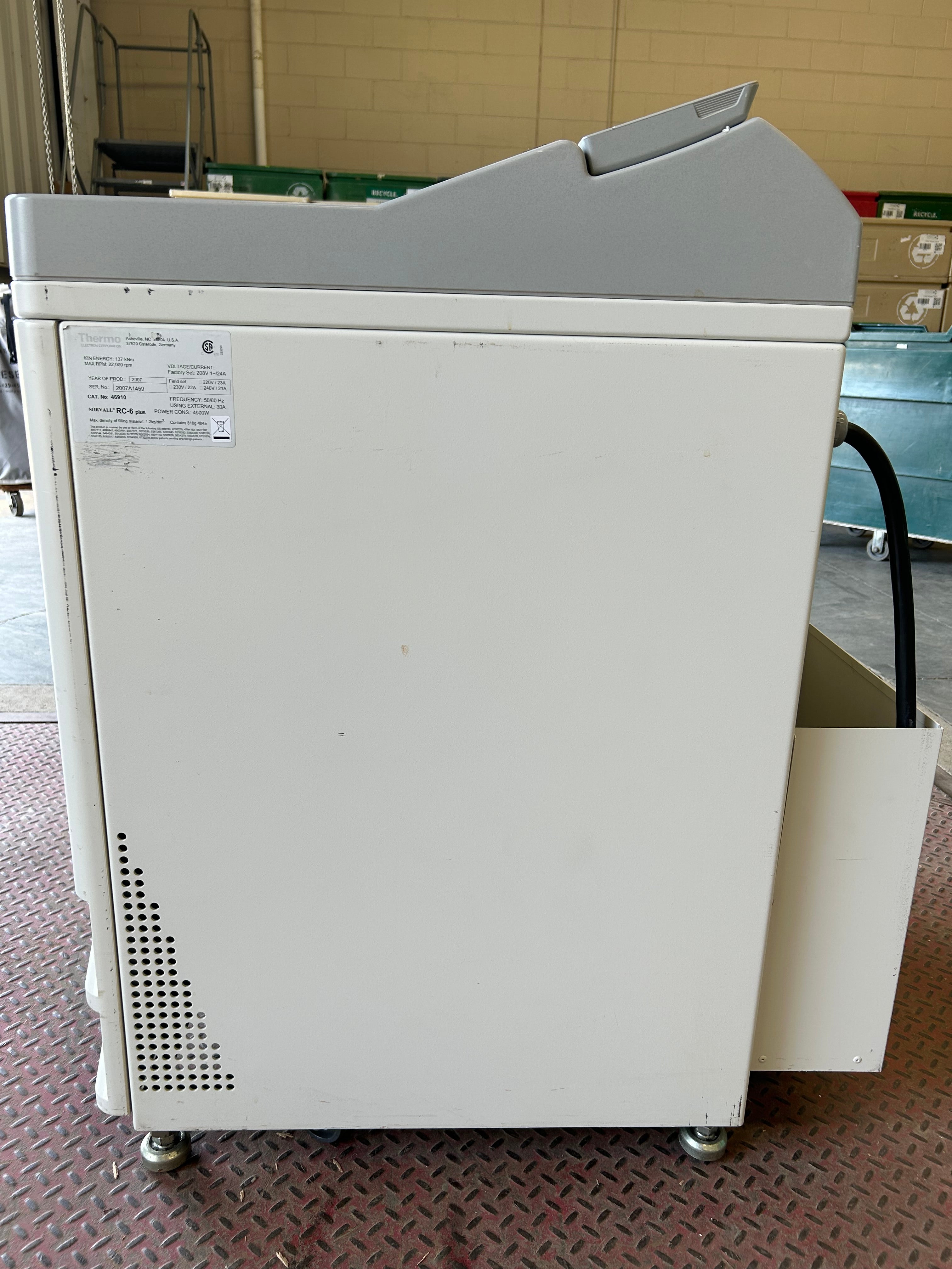 Sorvall RC 6 Plus Refrigerated Super Speed Floor Centrifuge *Untested*