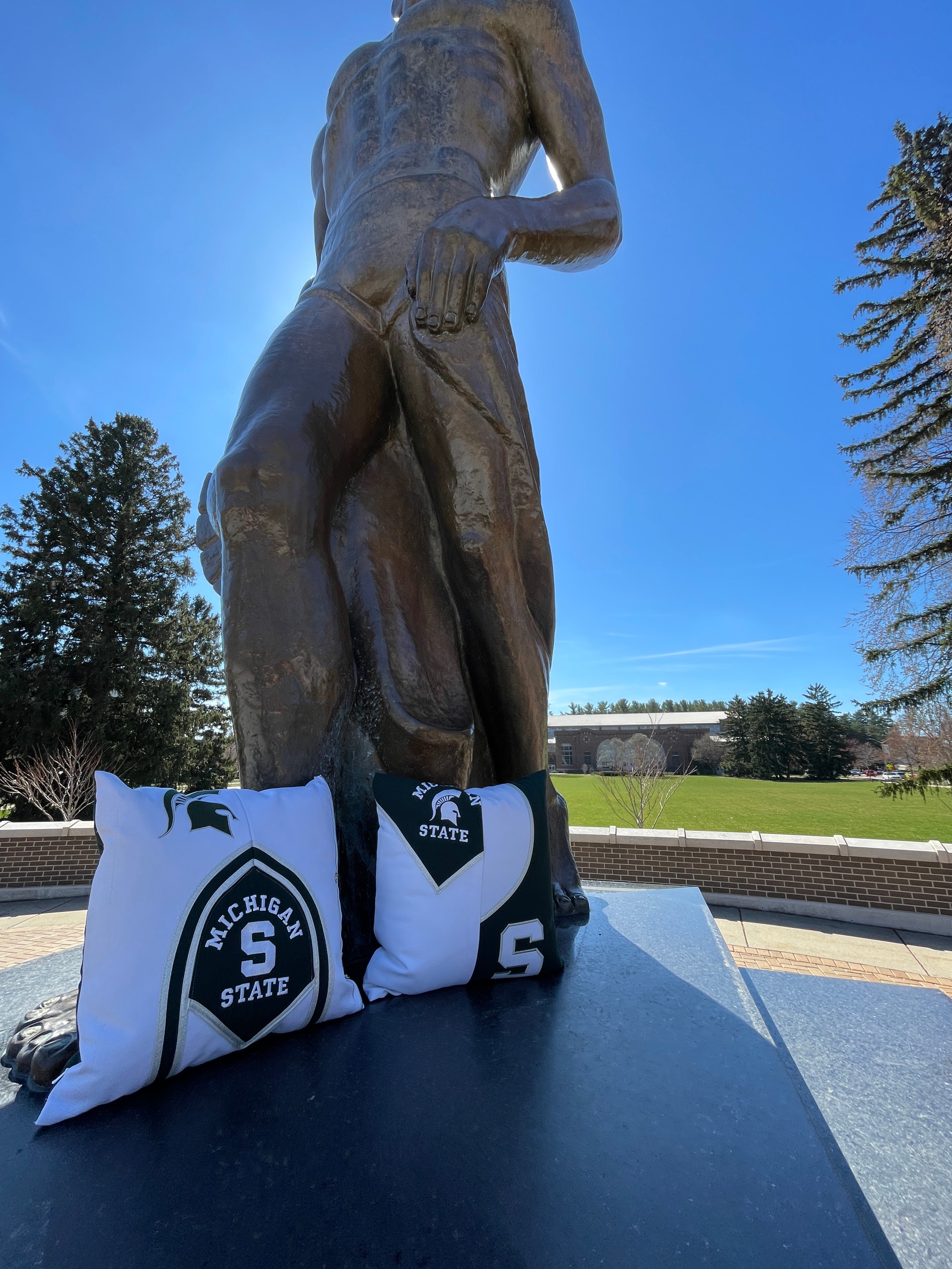 Spartan Marching Band Pillow Style 2
