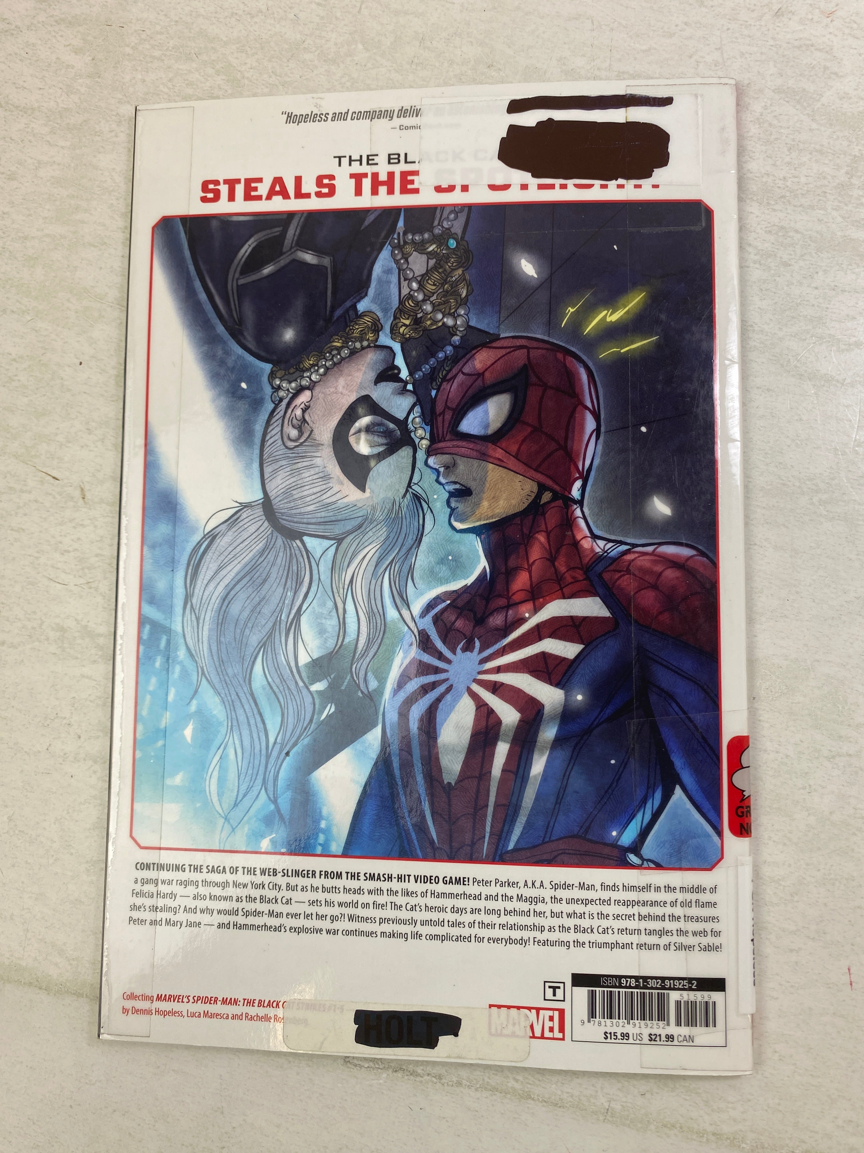 Spider-Man Black Cat Strikes Marvel Gamerverse SC Ex Lib 2020