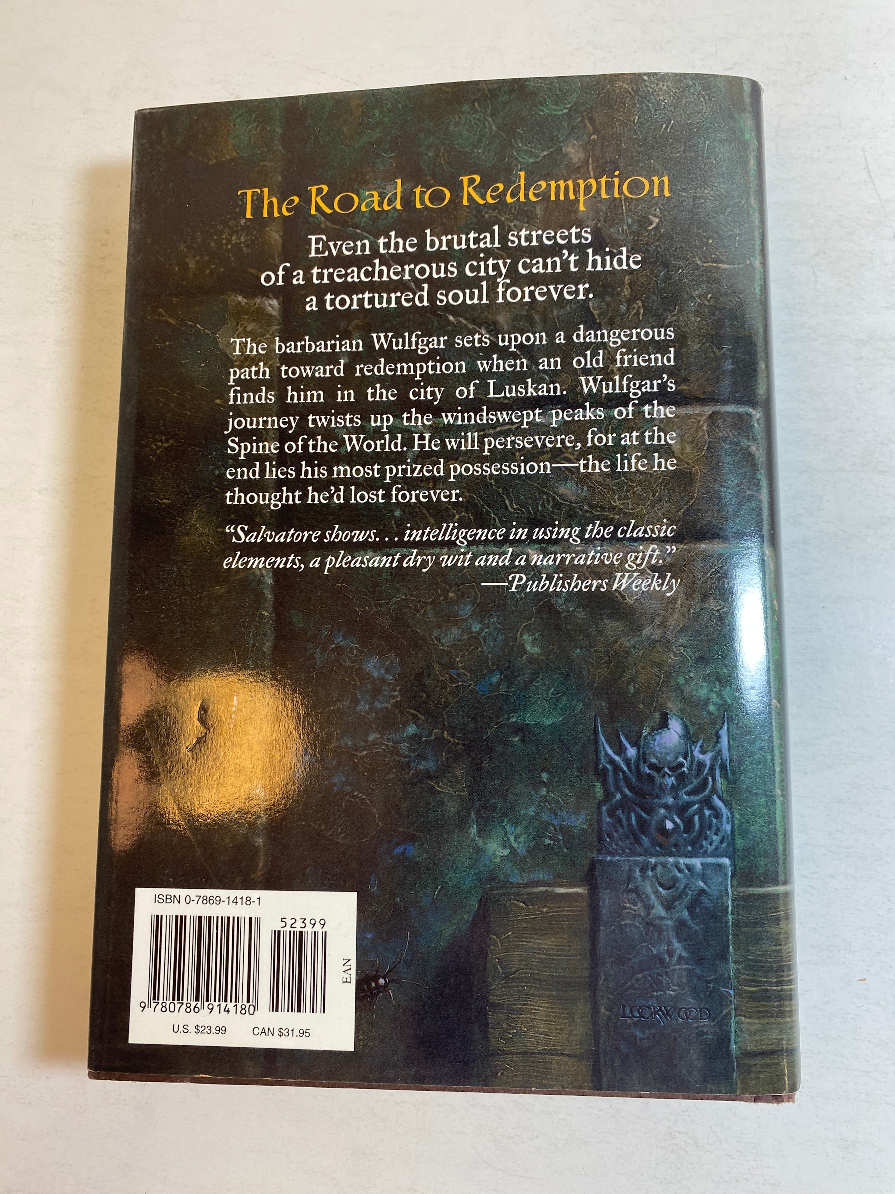 Spine of the World RA Salvatore Forgotten Realms HCDJ 1999 *First Edition*