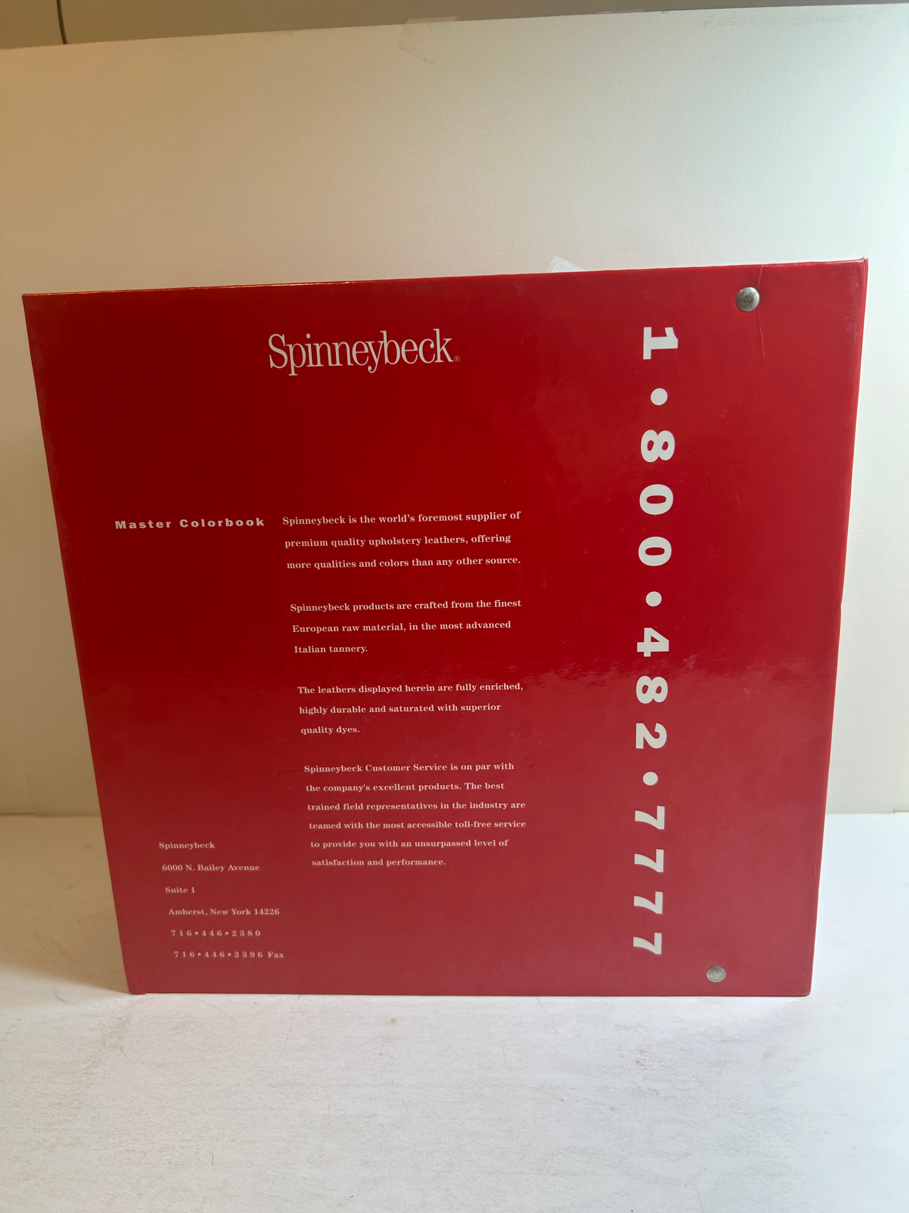 Spinneybeck Master Colorbook Antique Leather Sample Book