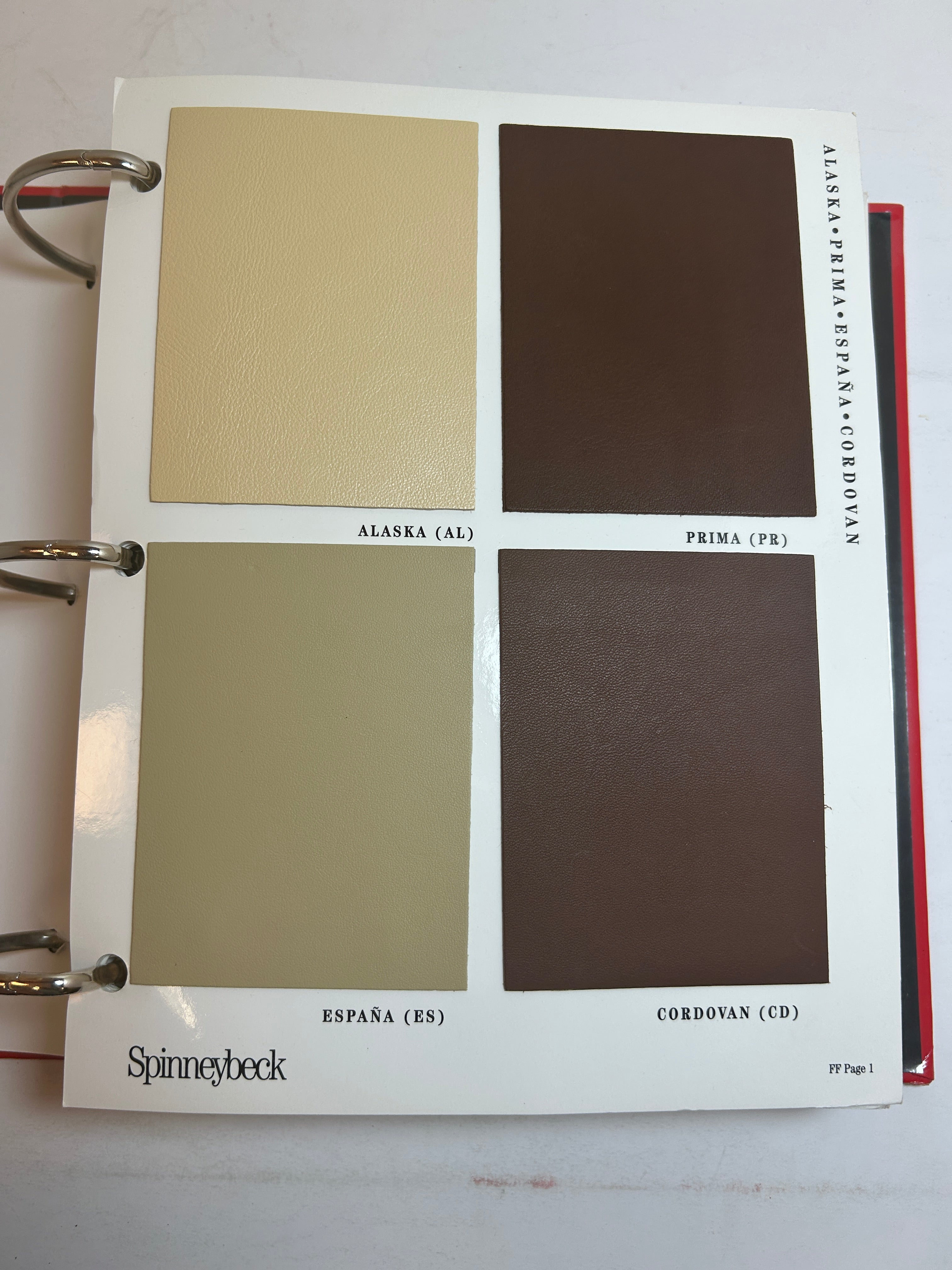 Spinneybeck Master Colorbook Antique Leather Sample Book