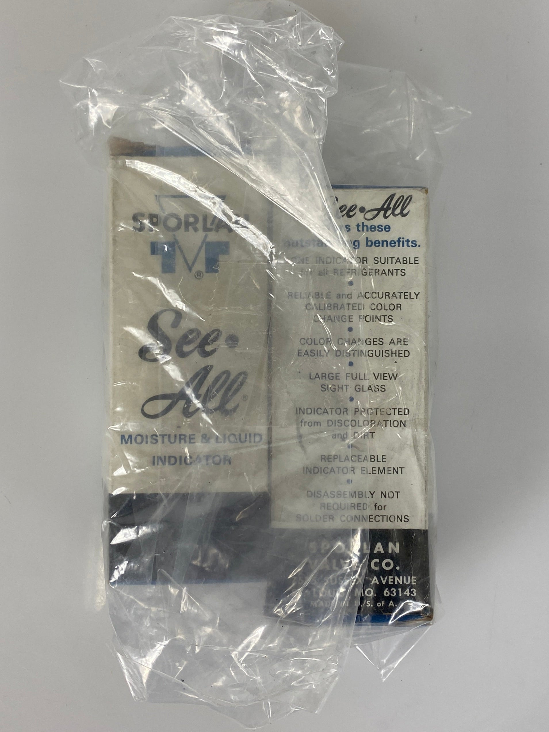 Sporlan "See All" Indicator Moisture and Liquid D 5/8M x 5/8F SAE