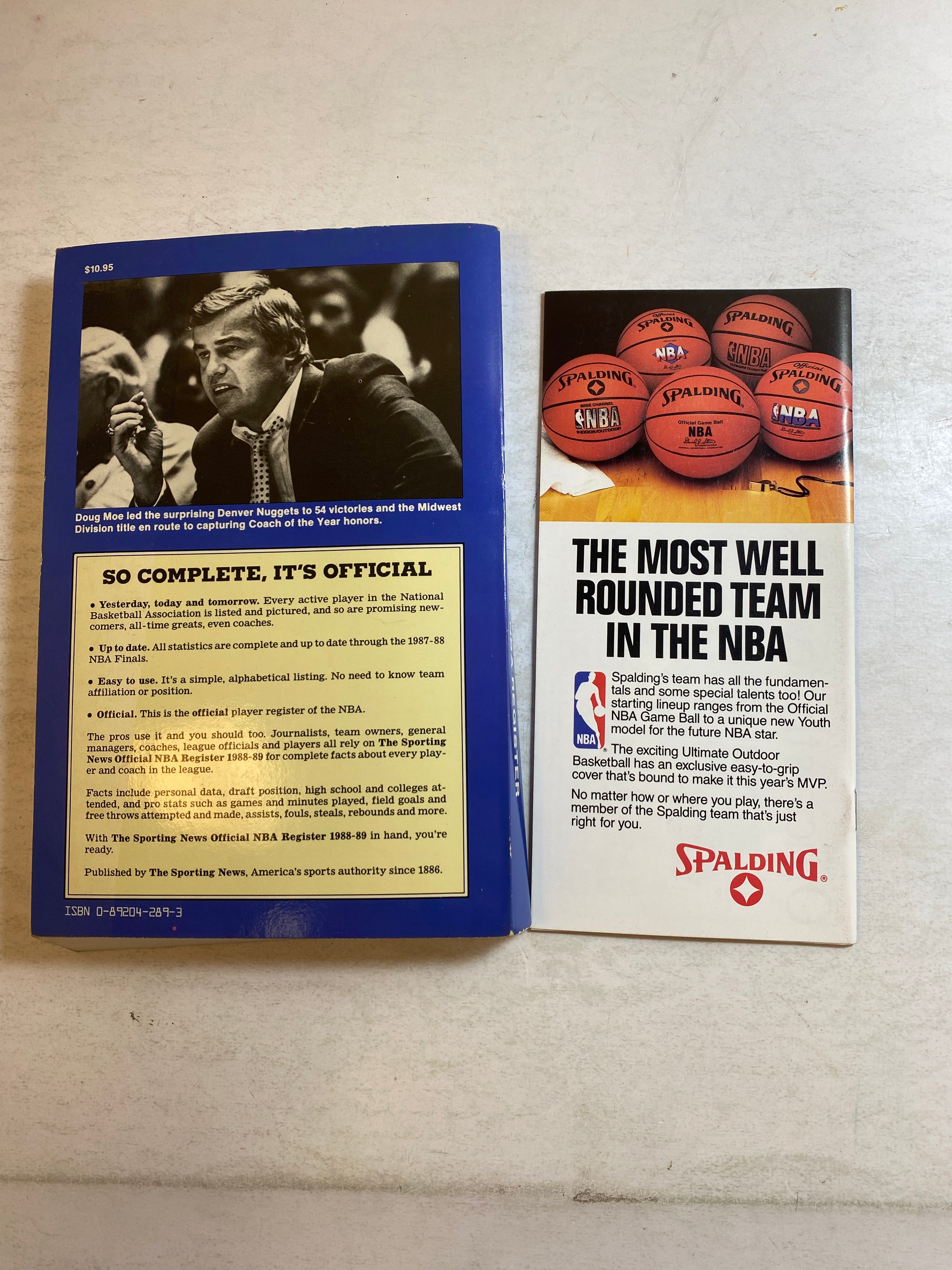 Sporting News NBA Register and Schedule 1988-1989