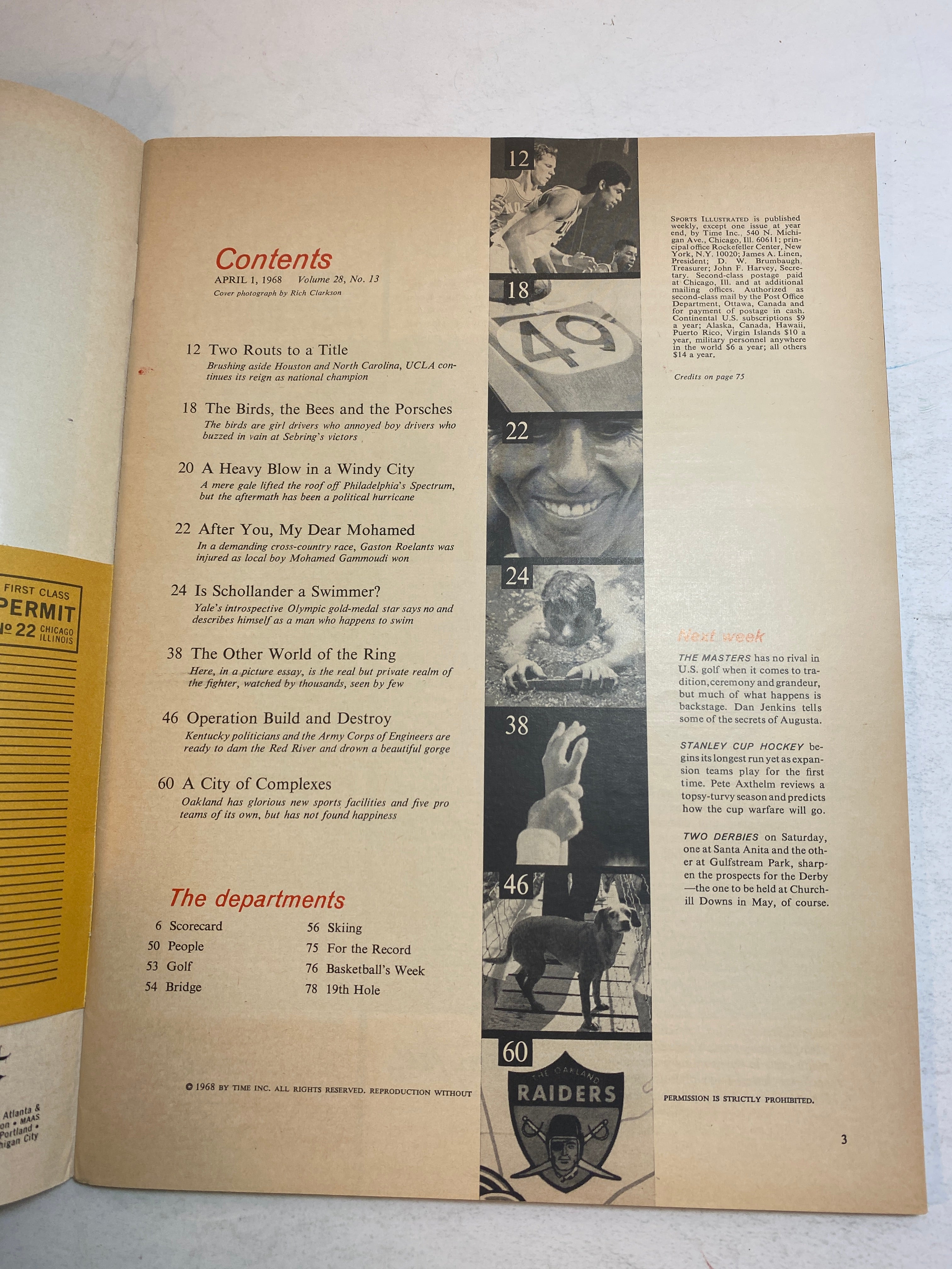 Sports Illustrated April 1 1968 Kareem Abdul-Jabbar UCLA