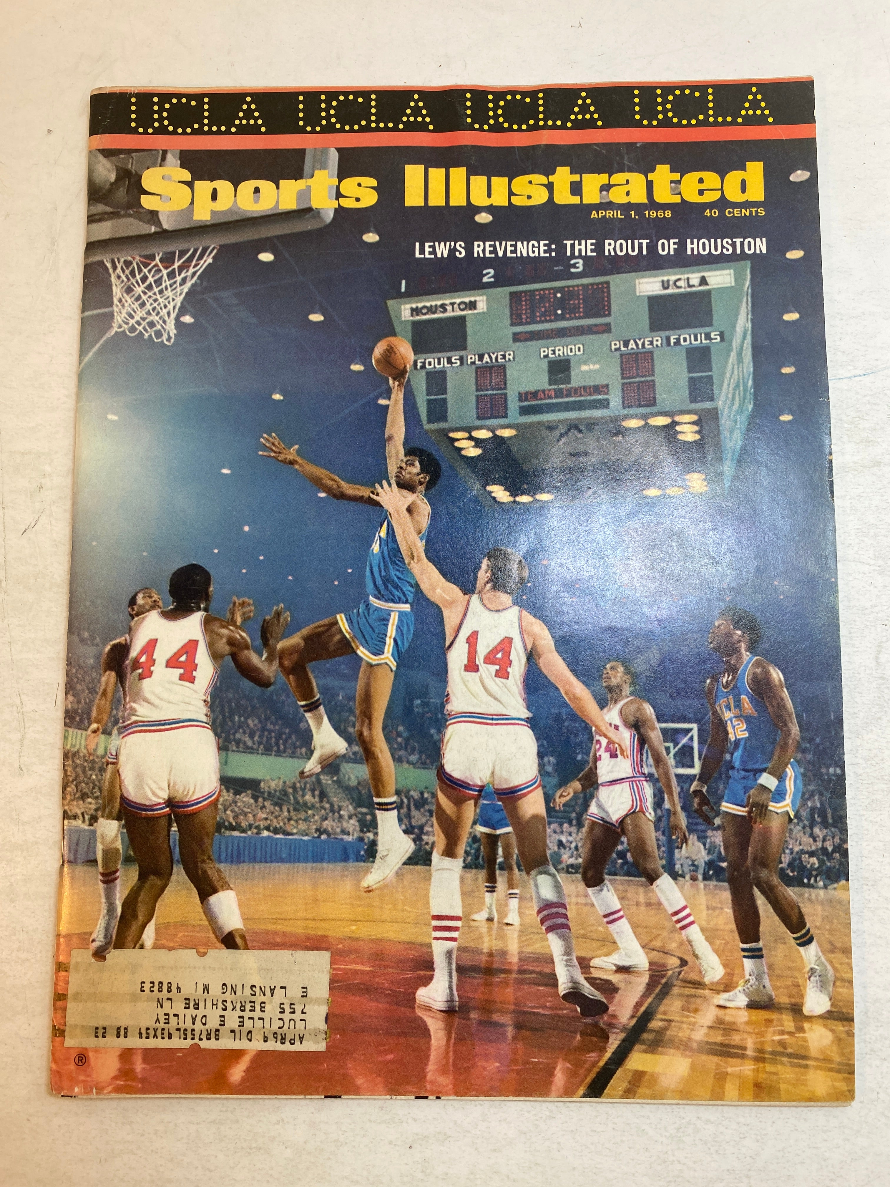 Sports Illustrated April 1 1968 Kareem Abdul-Jabbar UCLA