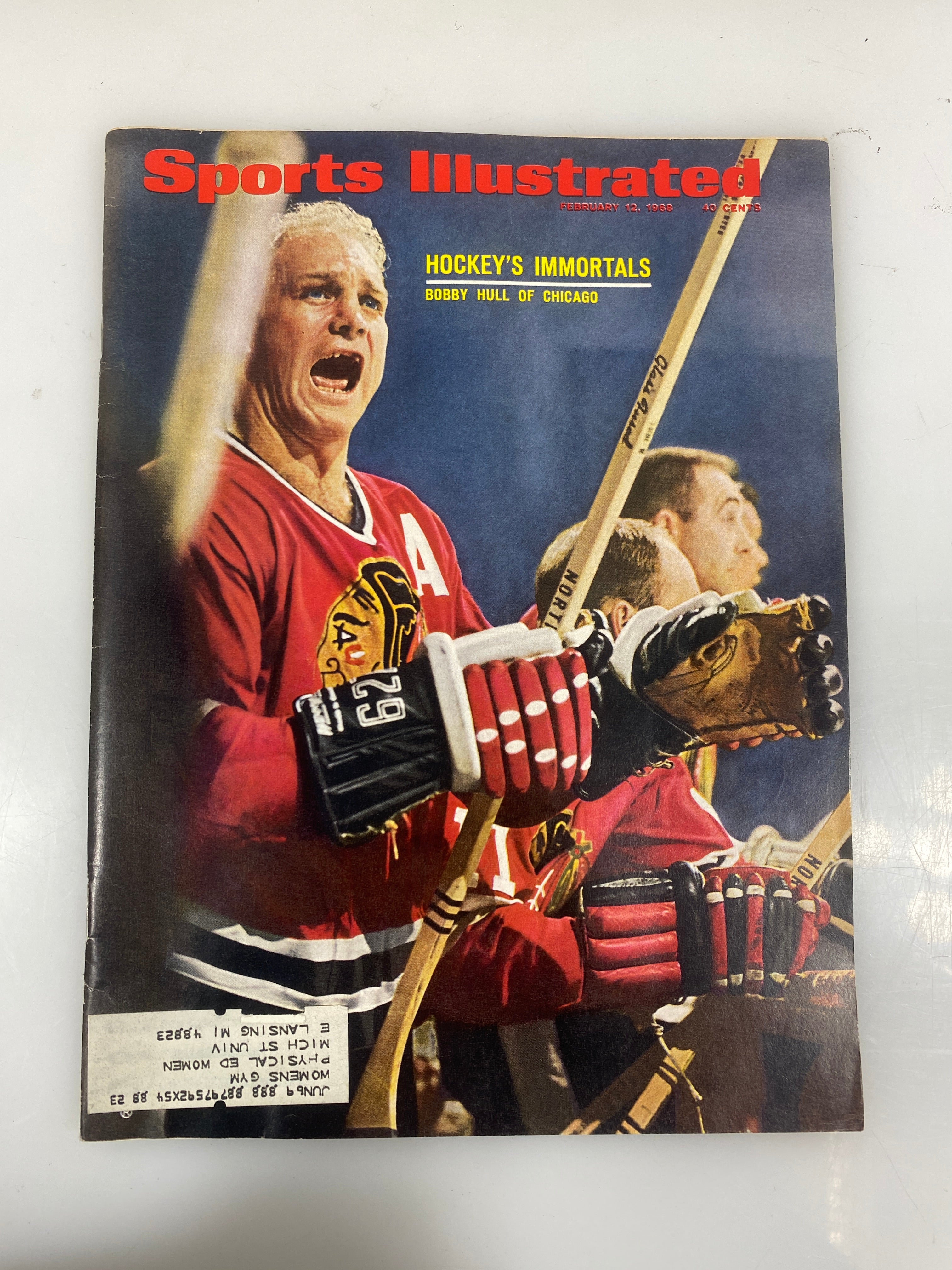Sports Illustrated April 12 1968 Hockey Immortals Bobby Hull of Chicago
