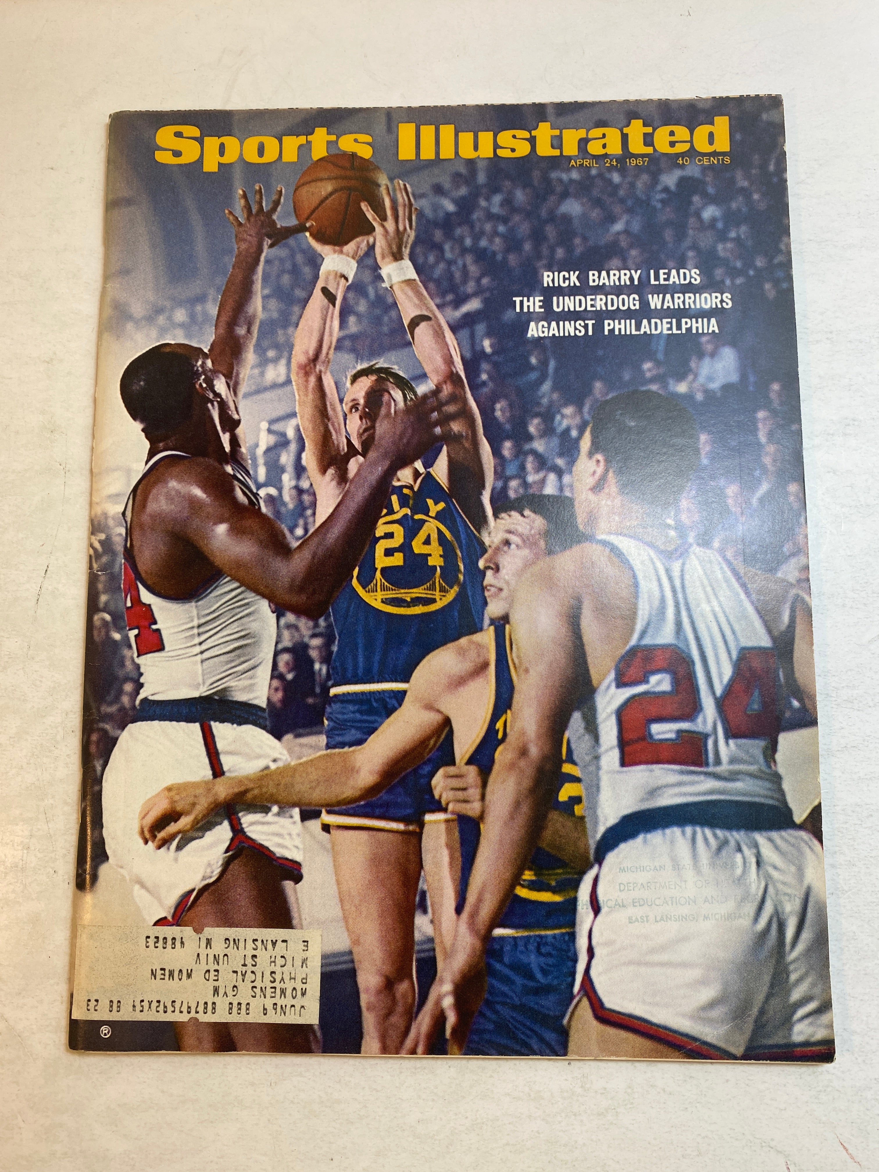 Sports Illustrated April 24 1967 Rick Barry Golden State Warriors NBA