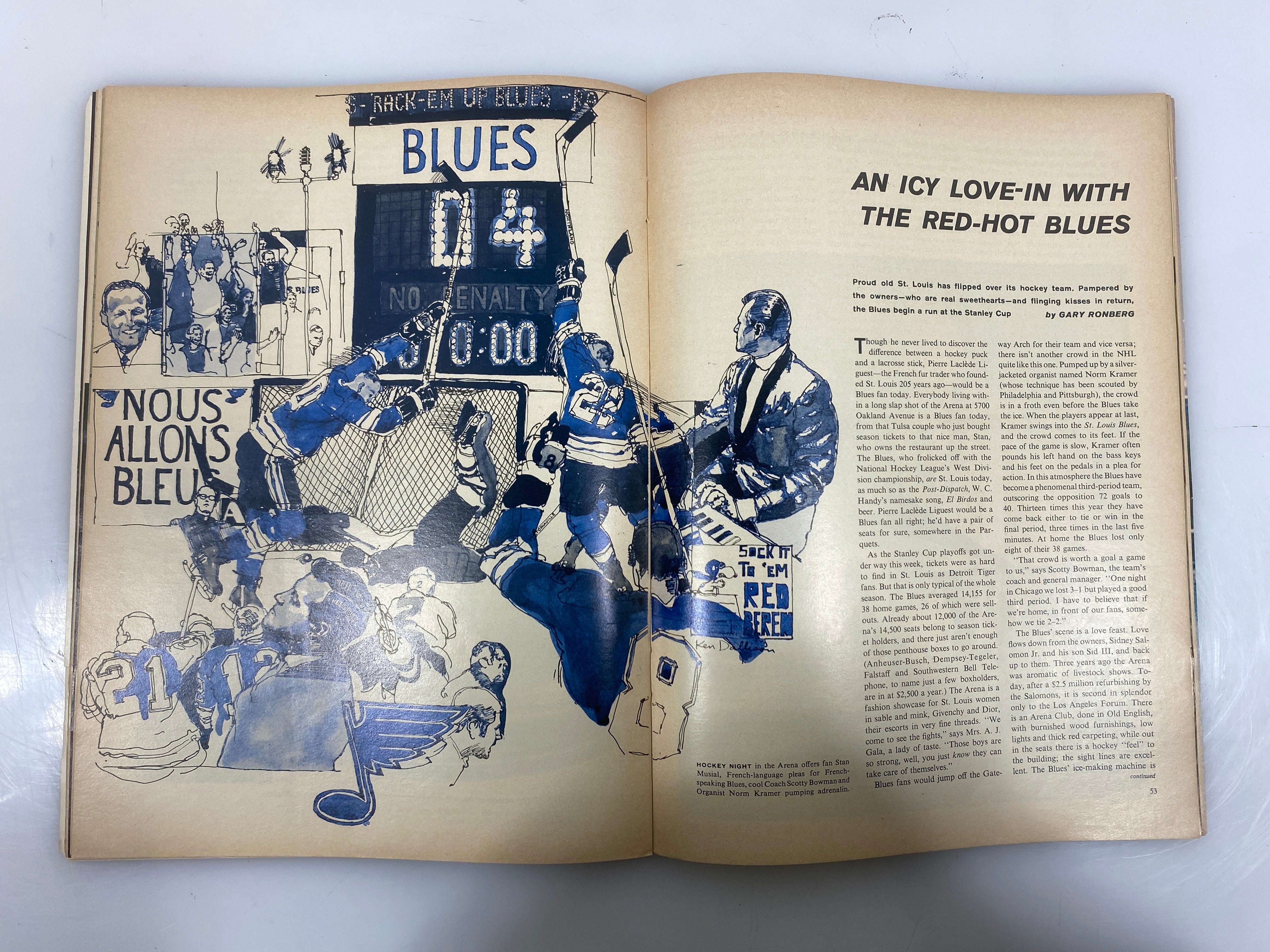 Sports Illustrated April 7 1969 St Louis Fights for the Cup