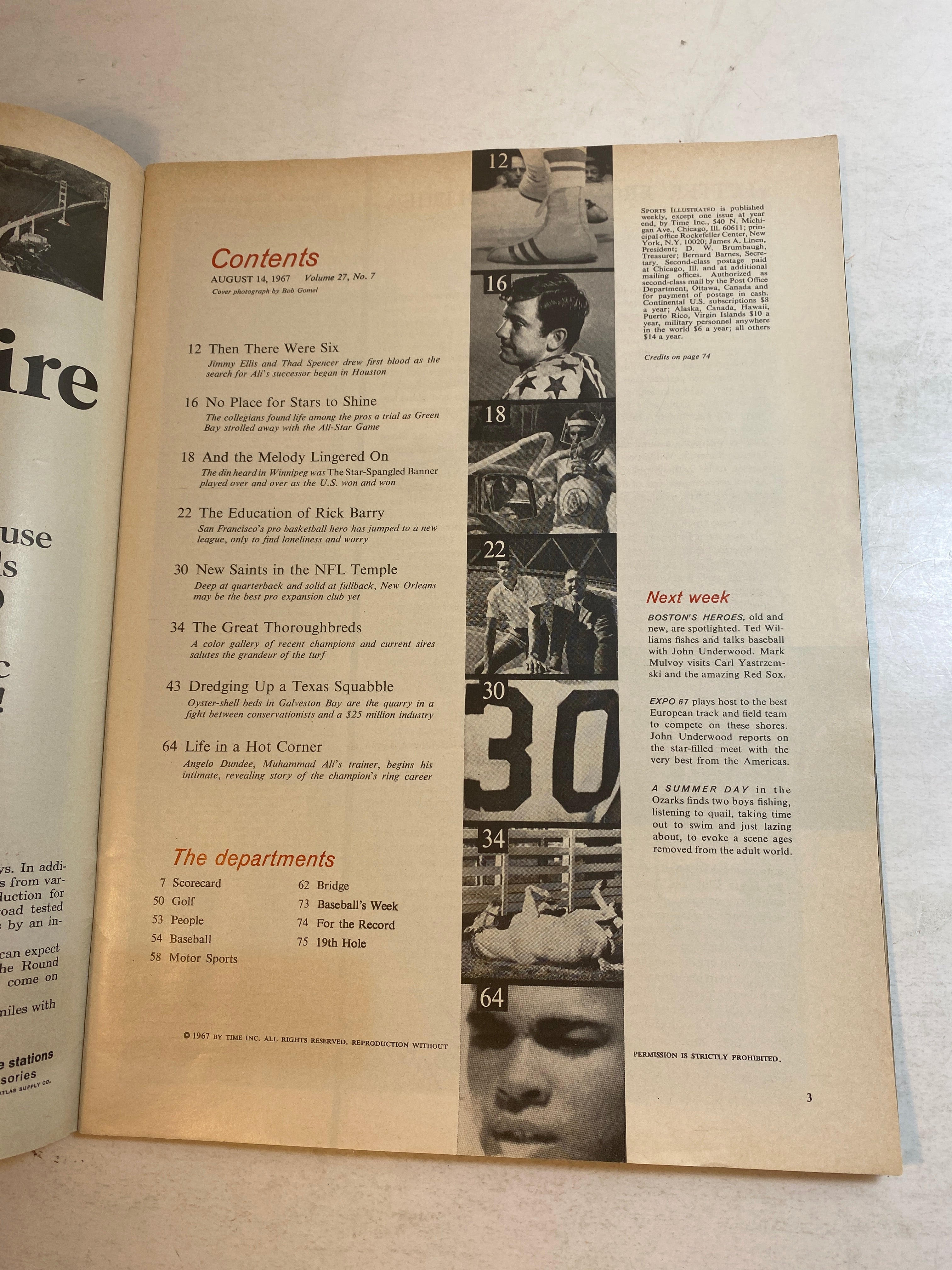 Sports Illustrated August 14, 1967 New Orleans Saints