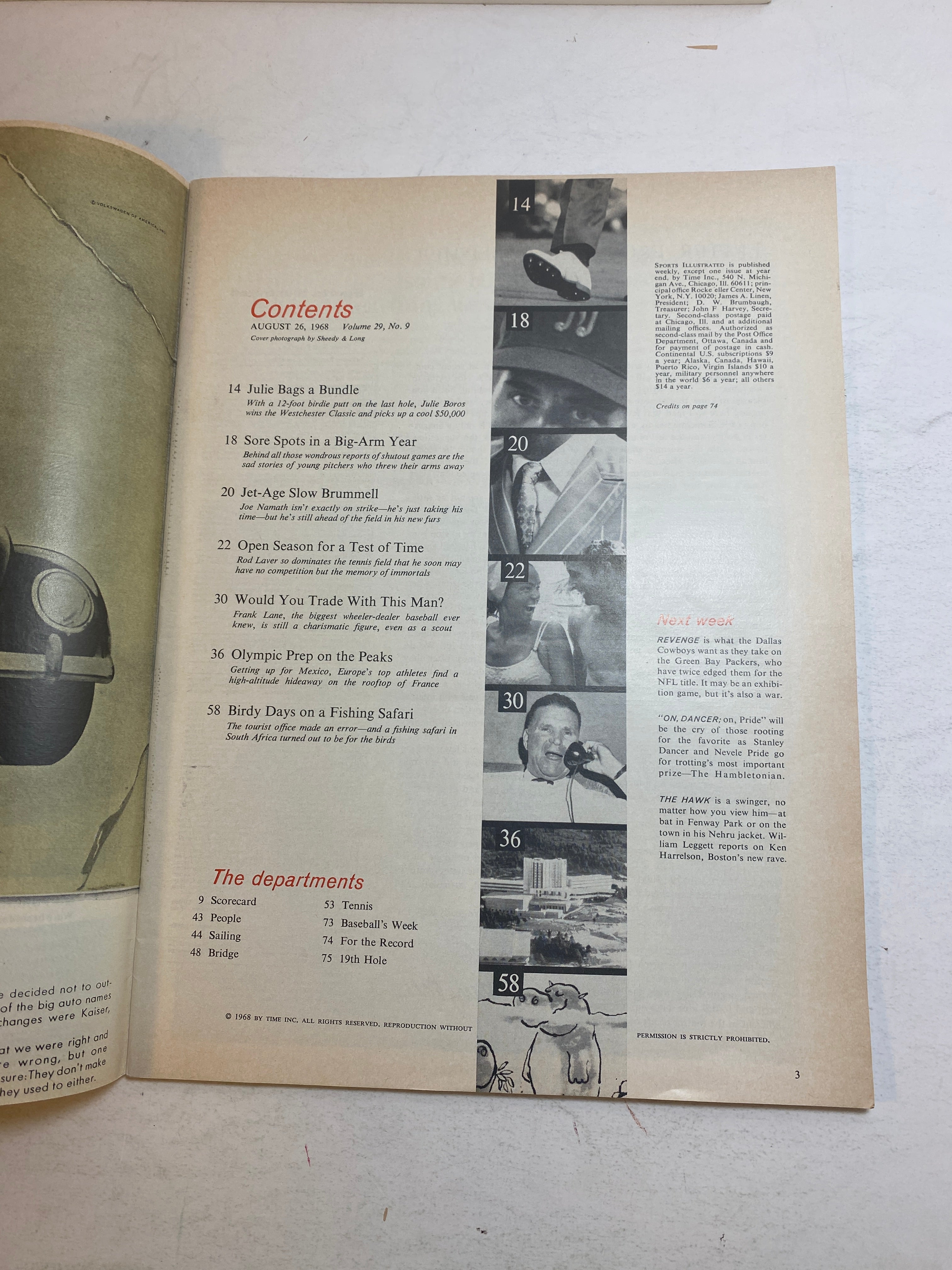 Sports Illustrated August 26 1968 Rod Laver Tennis