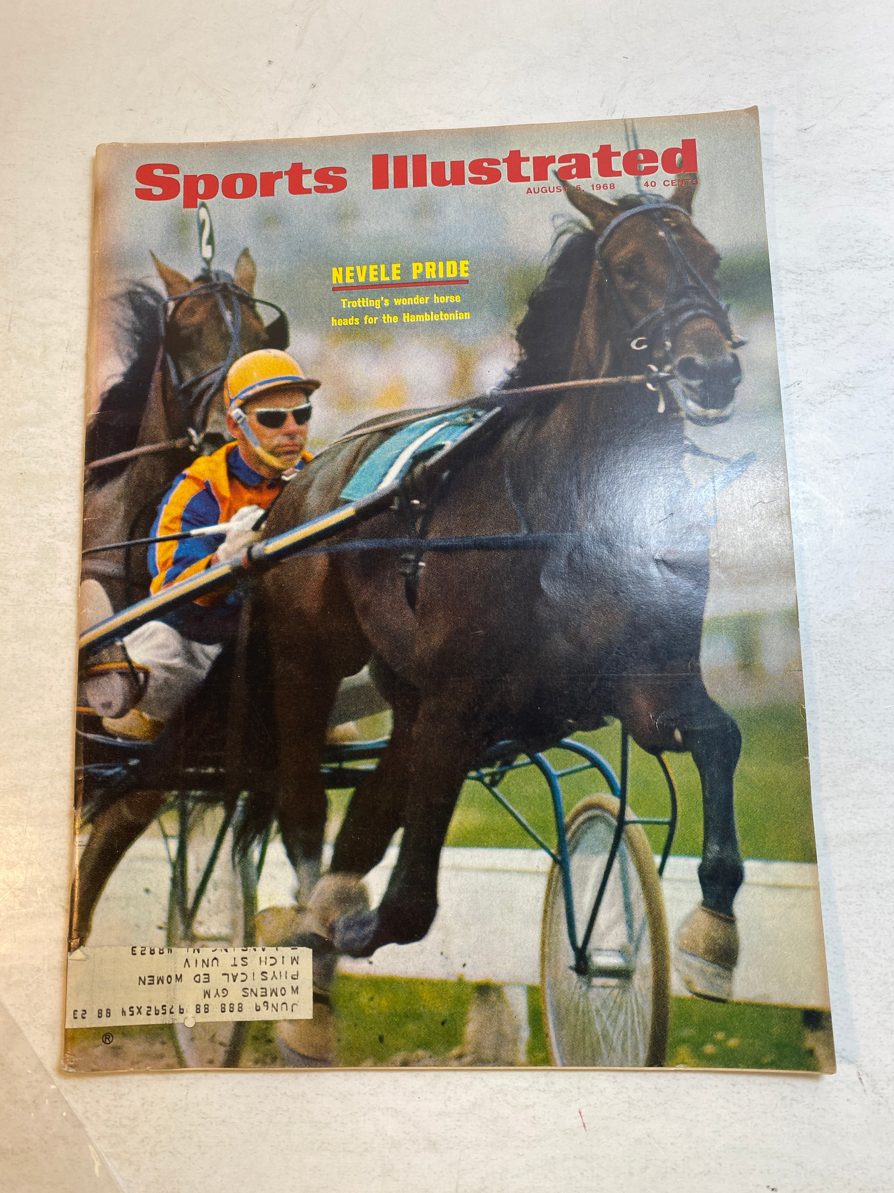 Sports Illustrated August 5 1968 Nevele Pride Horse Racing