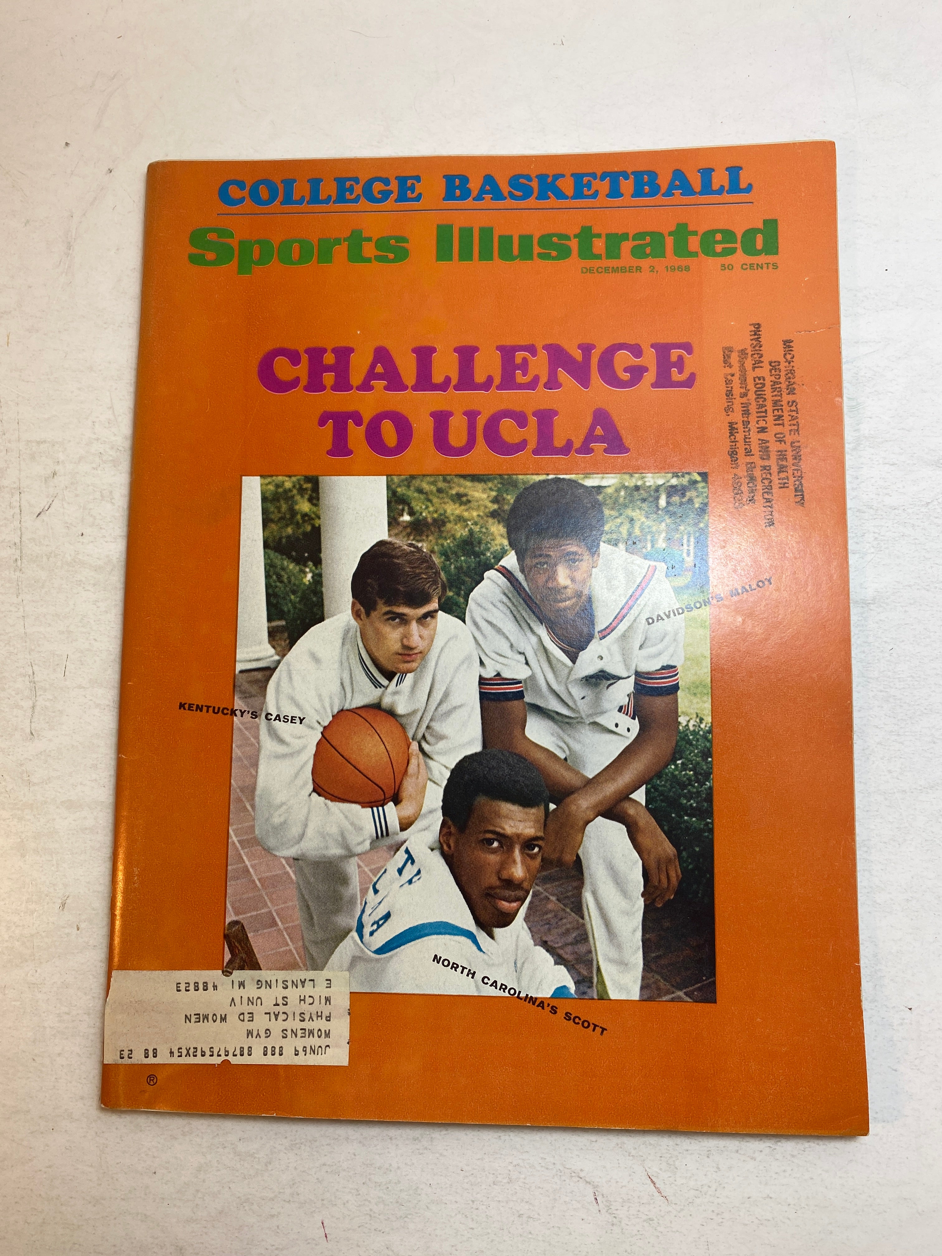 Sports Illustrated December 2, 1968 College Basketball