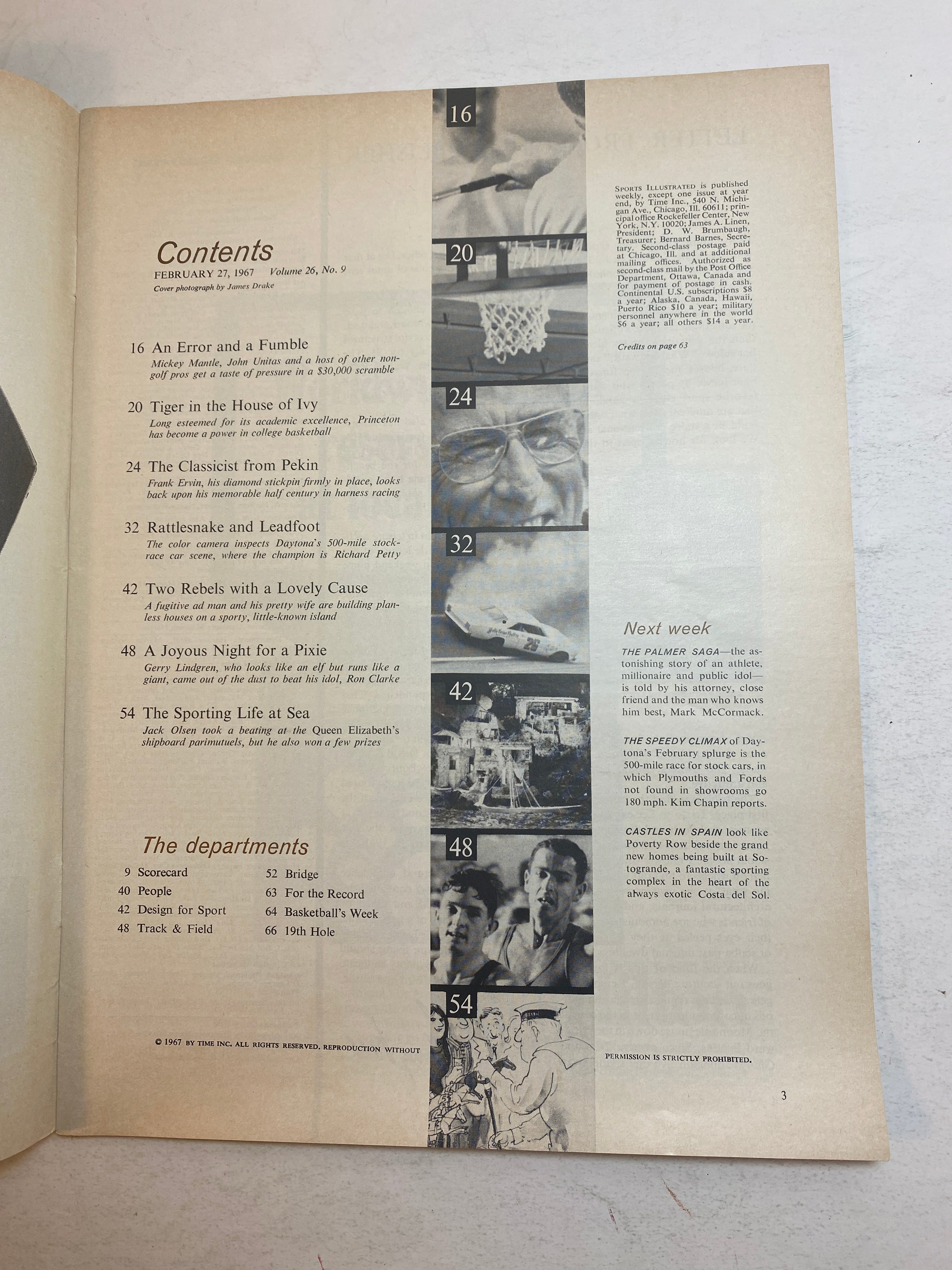 Sports Illustrated February 27, 1967 Princeton Basketball