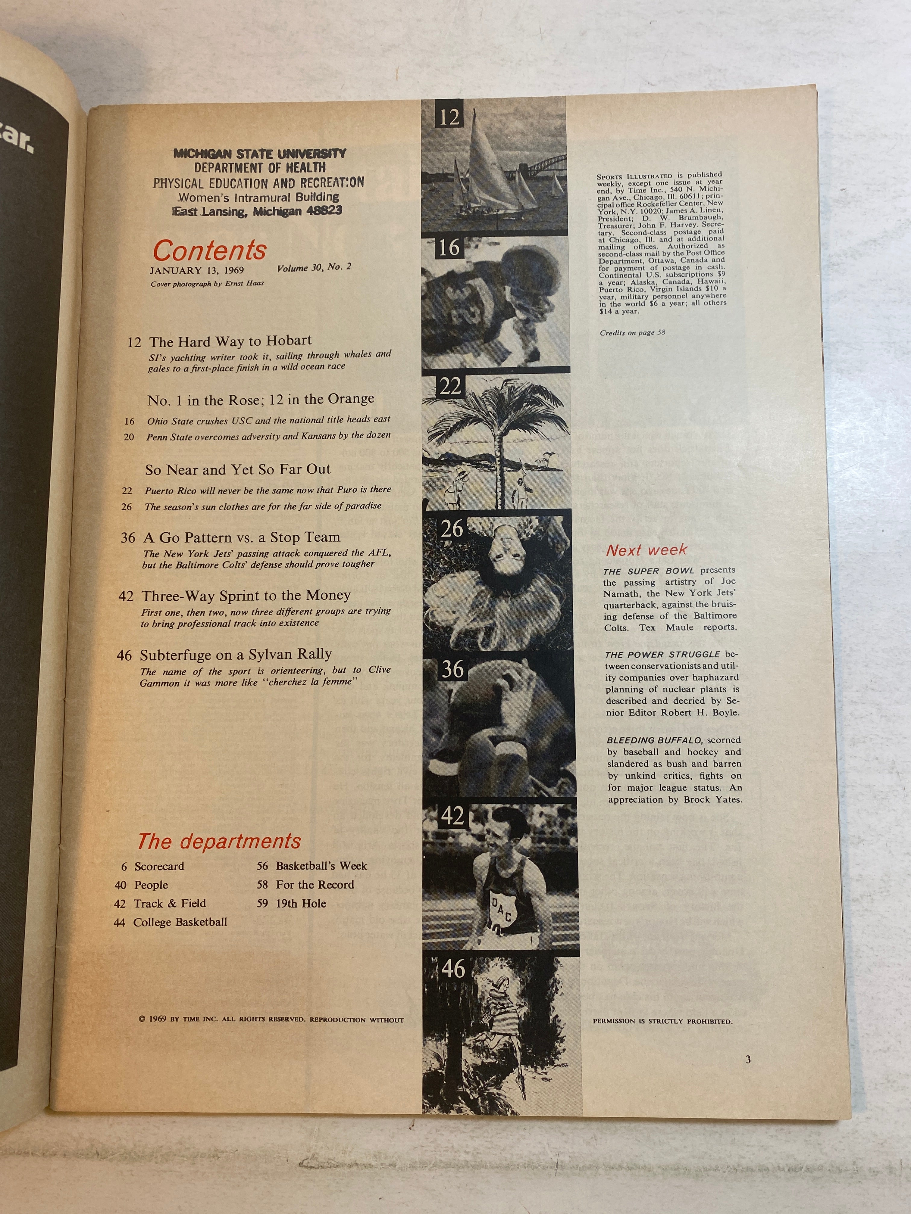 Sports Illustrated January 13 1969 Richniks in Puerto Rico