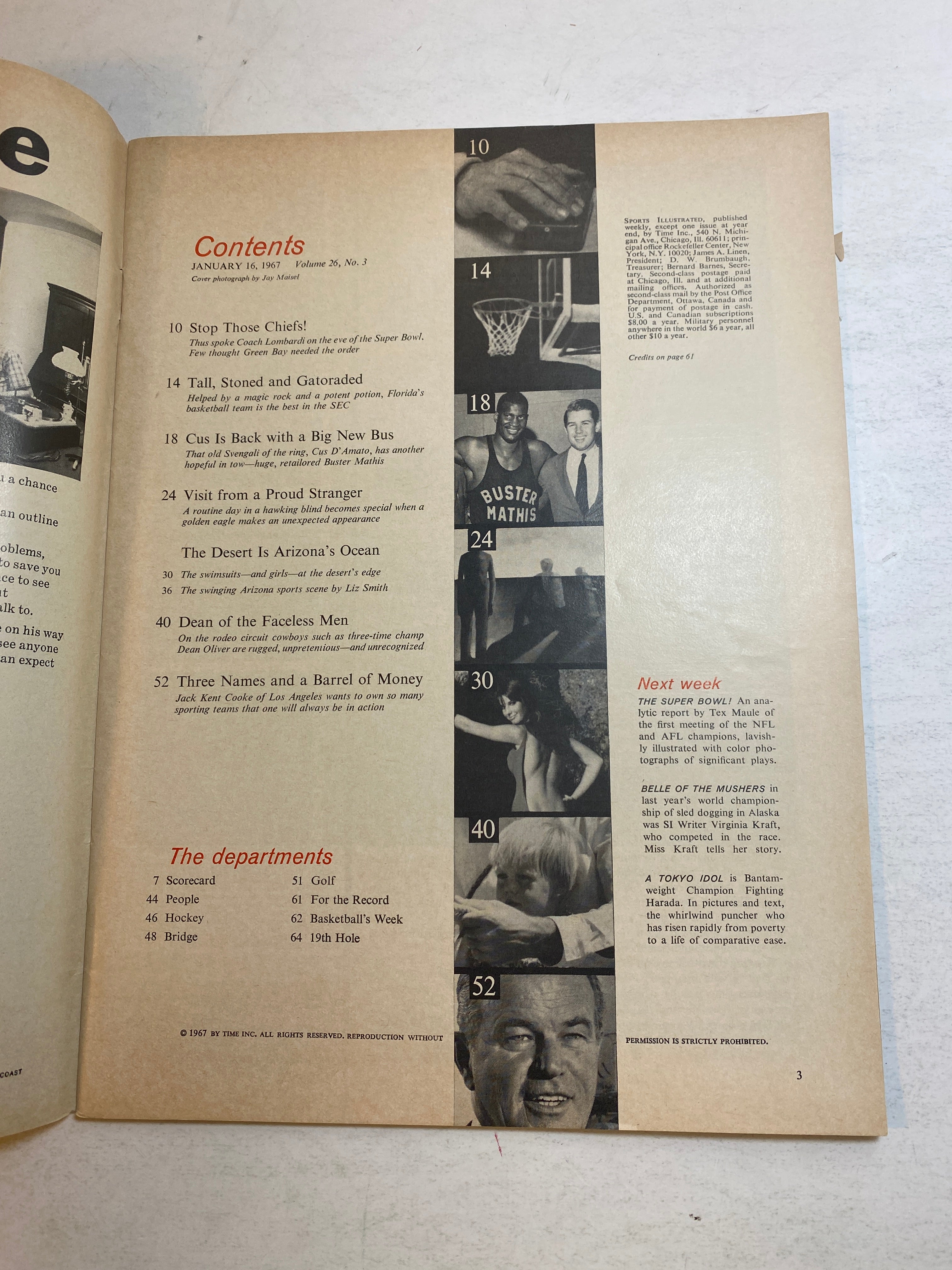 Sports Illustrated January 16 1967 Swimsuits in Arizona