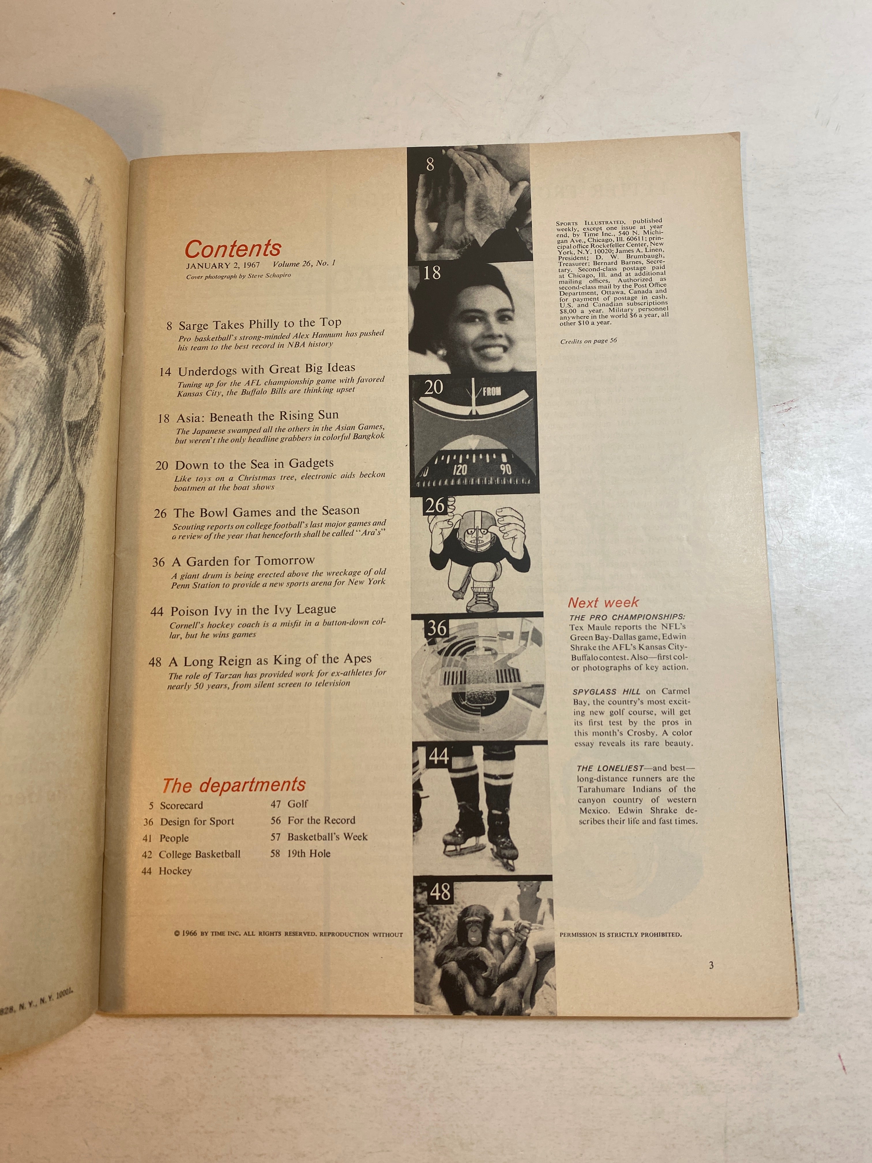 Sports Illustrated January 2 1967 College Football Bowl Season