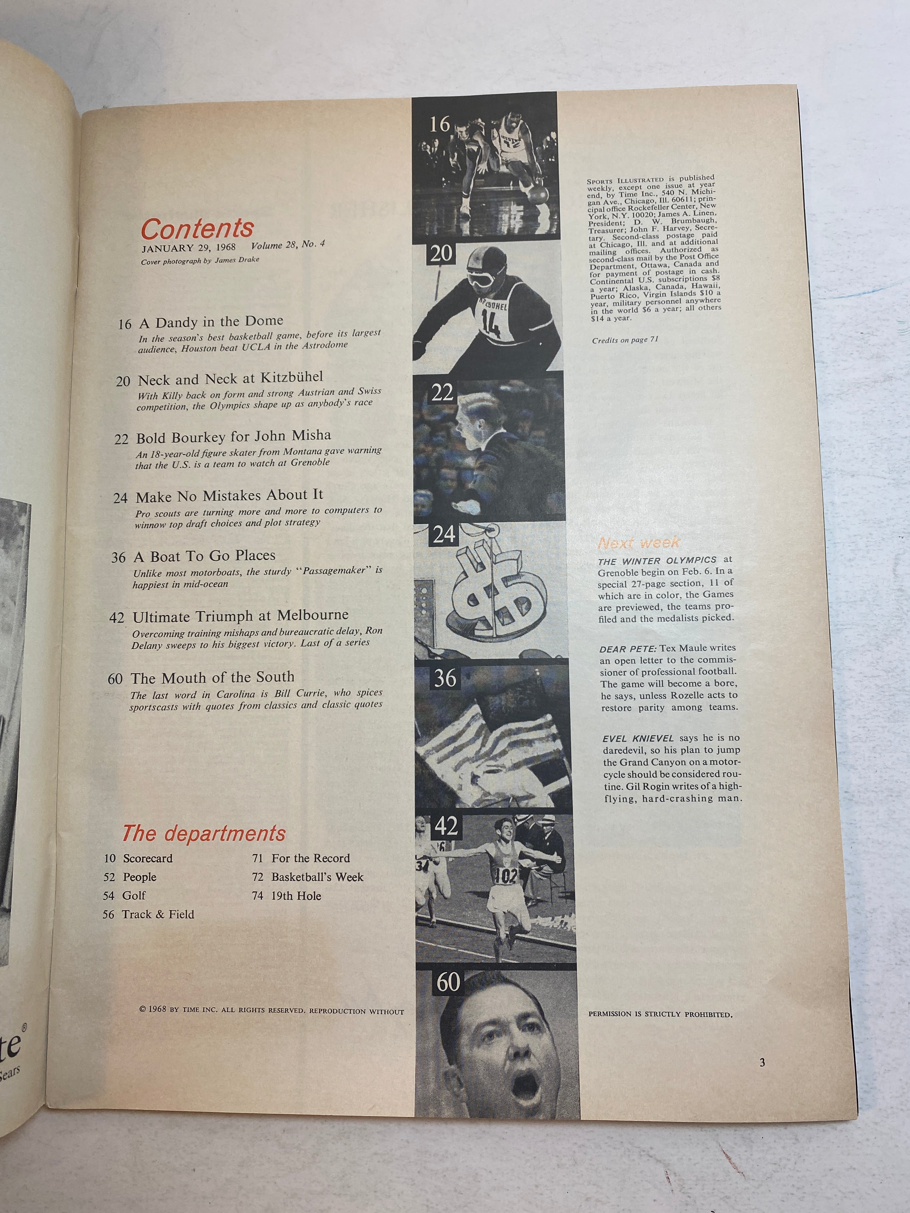 Sports Illustrated January 29, 1968 Elvin Hayes Kareem Abdul Jabbar