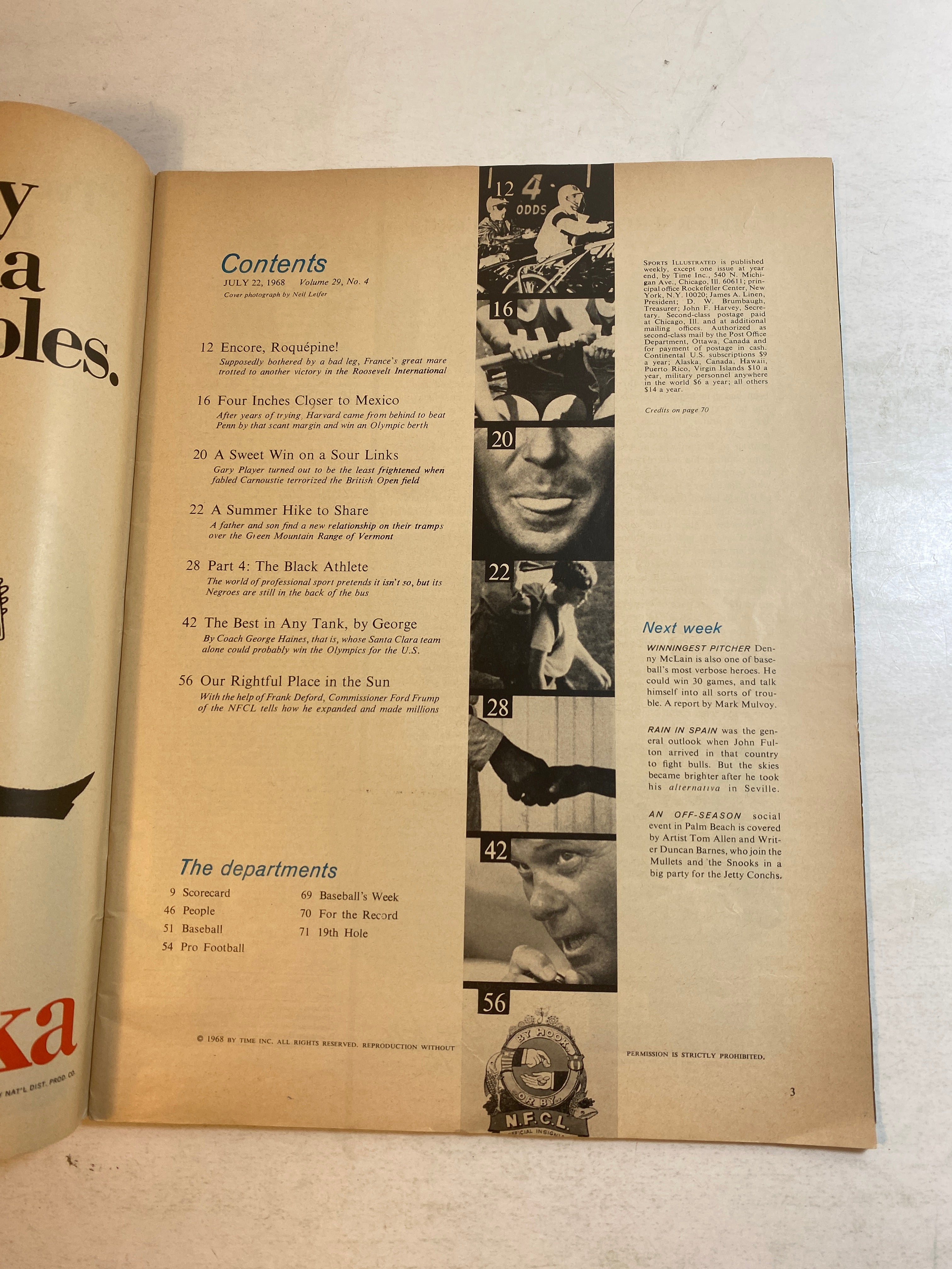 Sports Illustrated July 22 1968 Mark Spitz Swimming