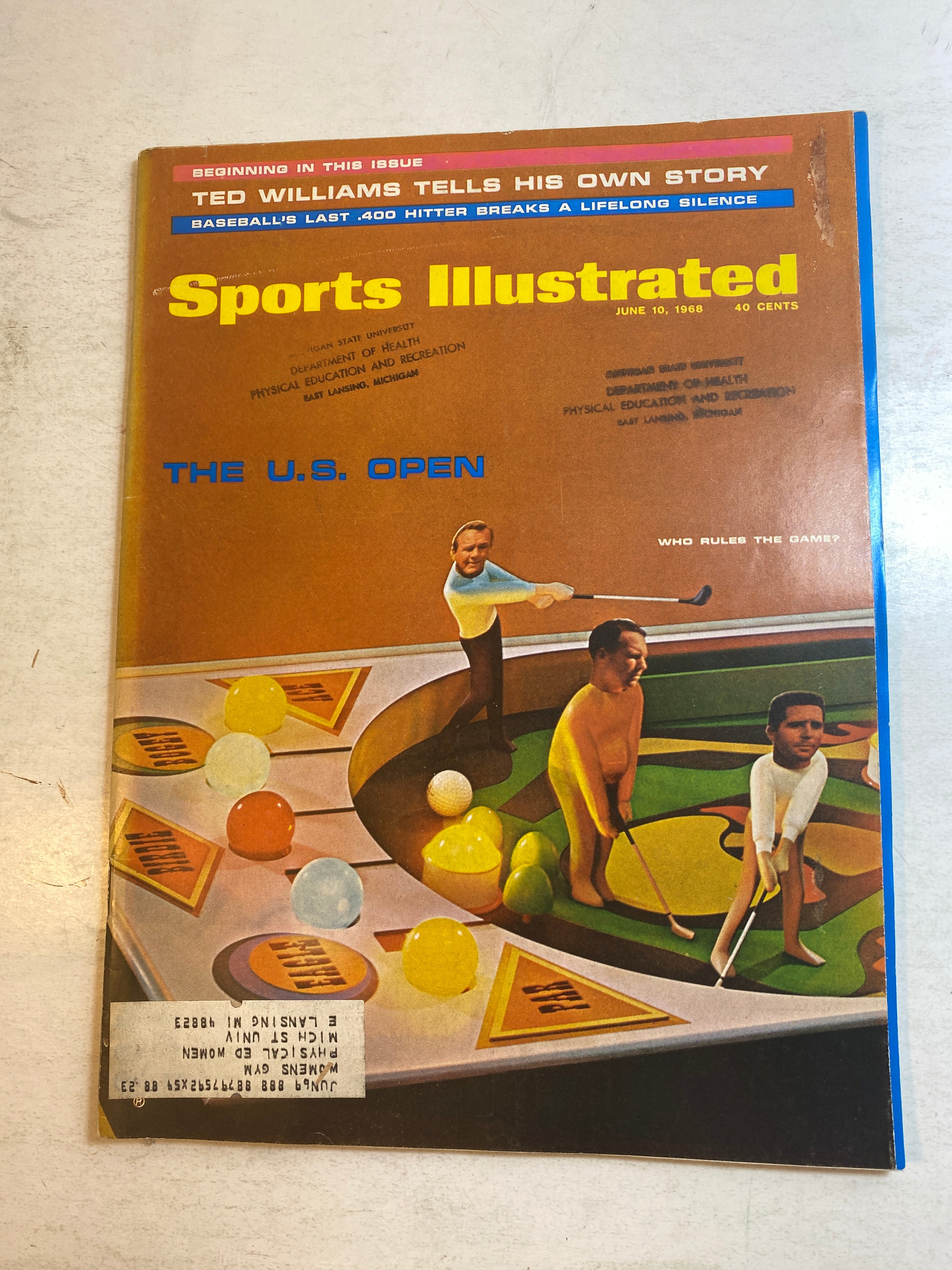 Sports Illustrated June 10, 1968 US Open Golf