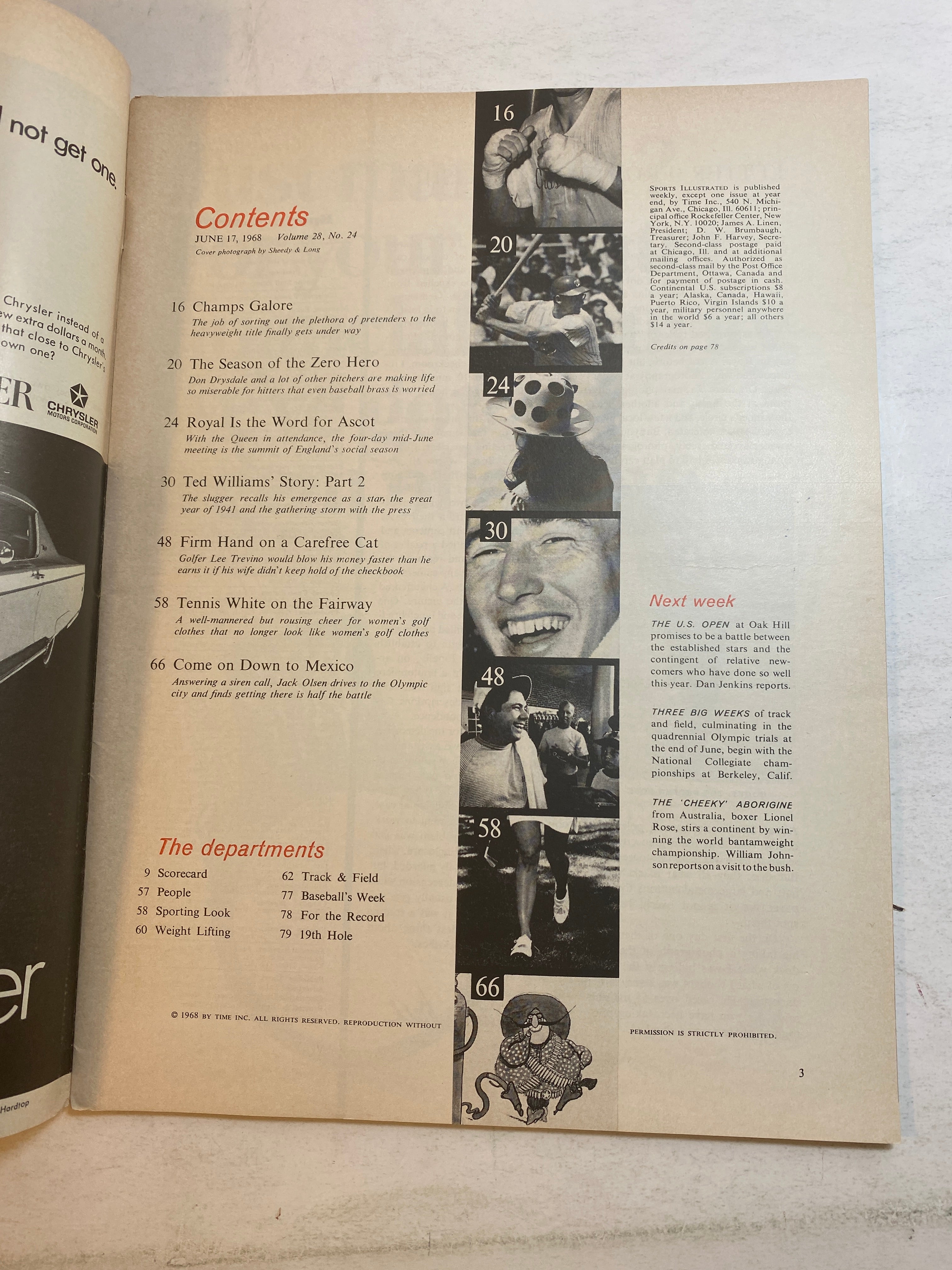 Sports Illustrated June 17 1968 Don Drysdale