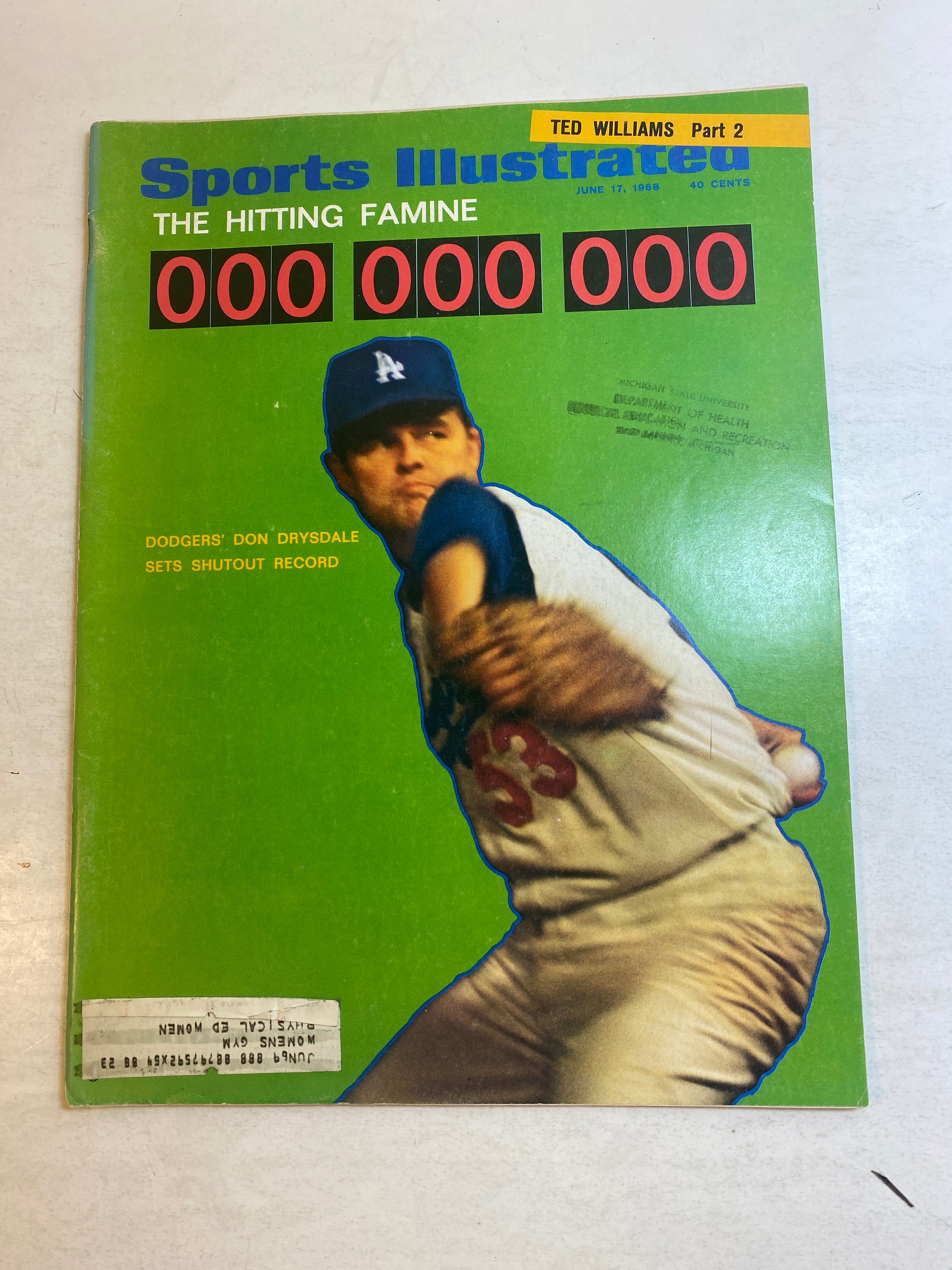 Sports Illustrated June 17 1968 Don Drysdale