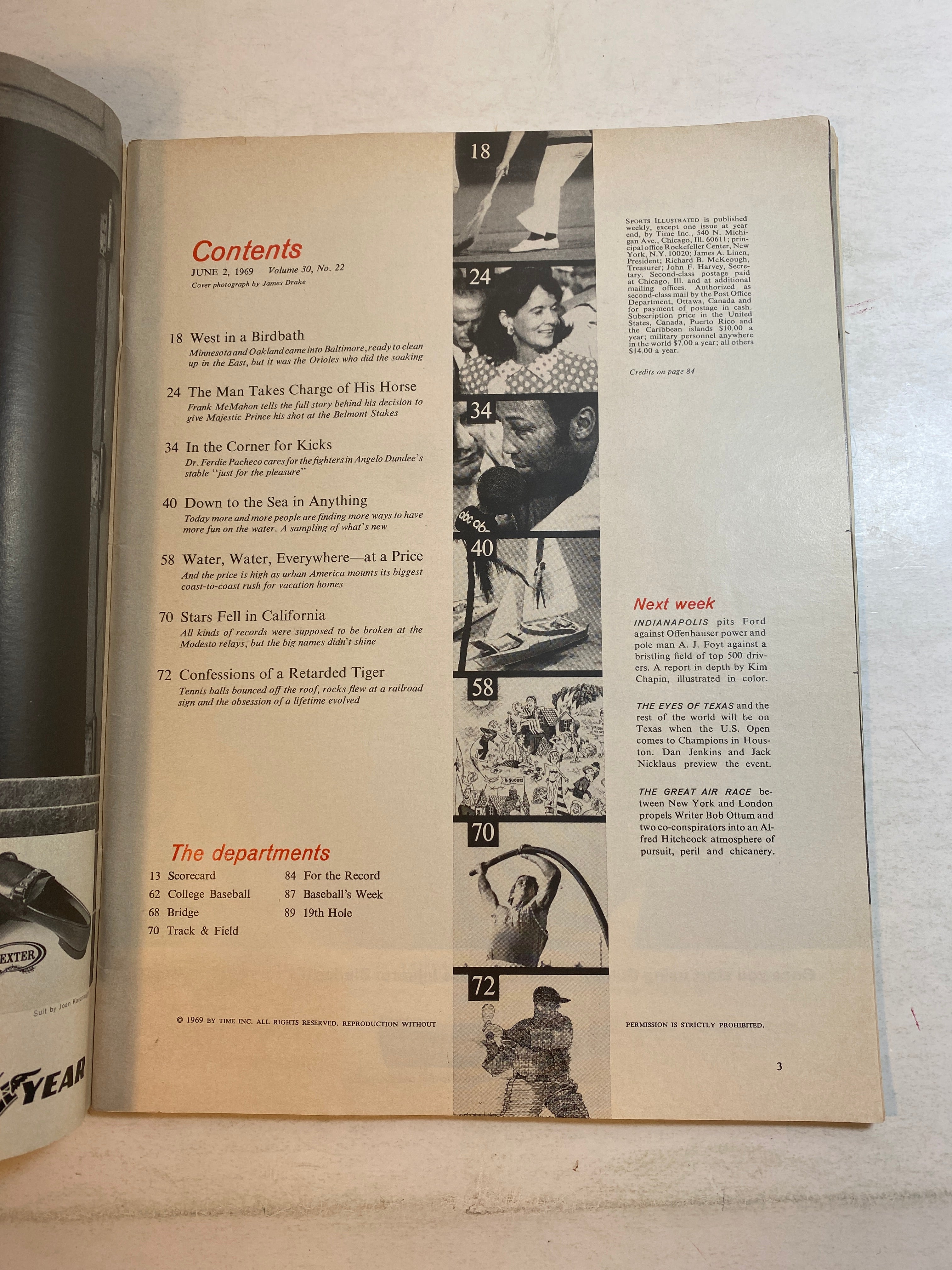Sports Illustrated June 2 1969 Water Sports
