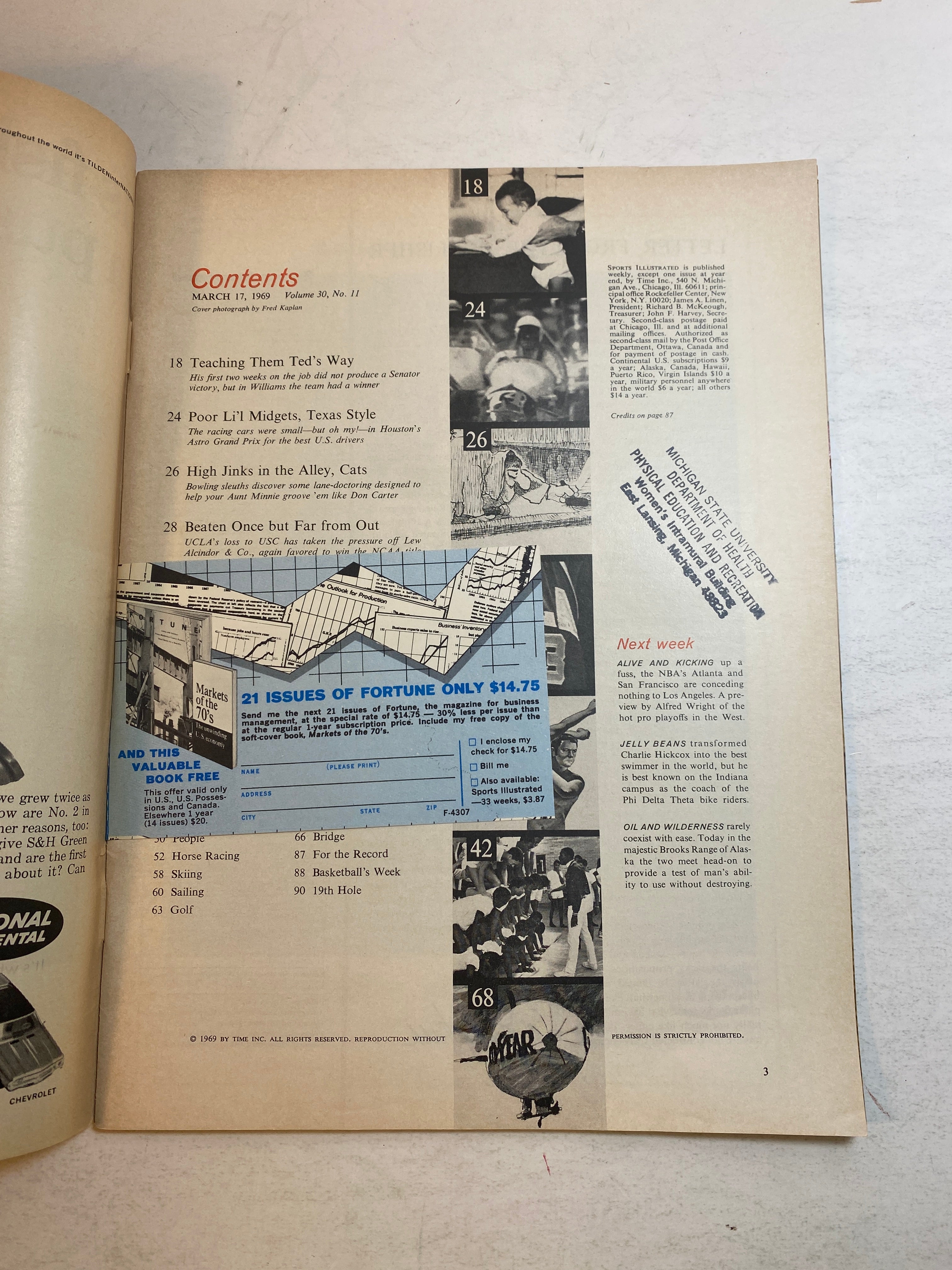 Sports Illustrated March 17 1969 Ted Williams Washington Senators