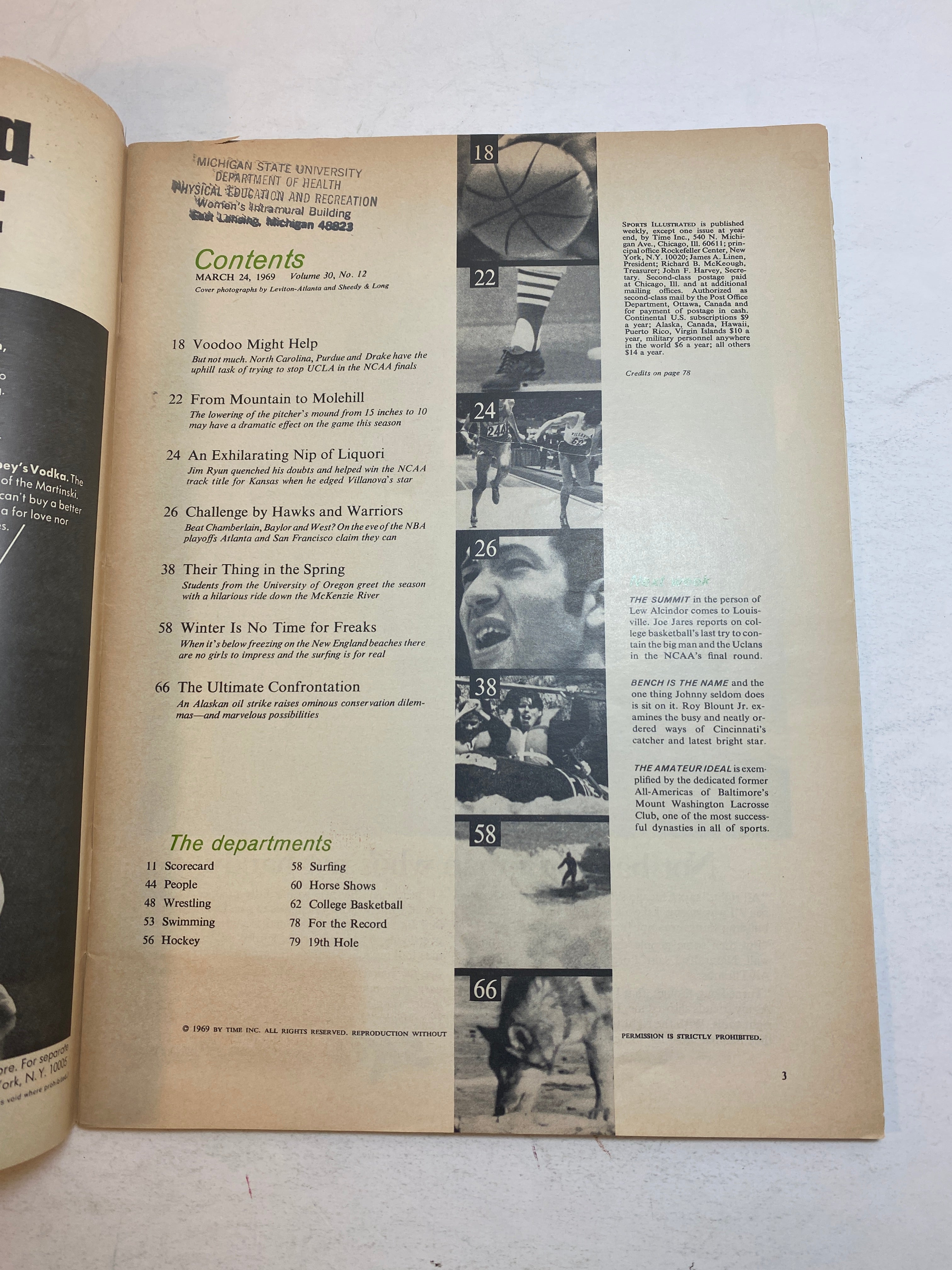 Sports Illustrated March 24 1969 NBA Richie Guerin Jeff Mullins