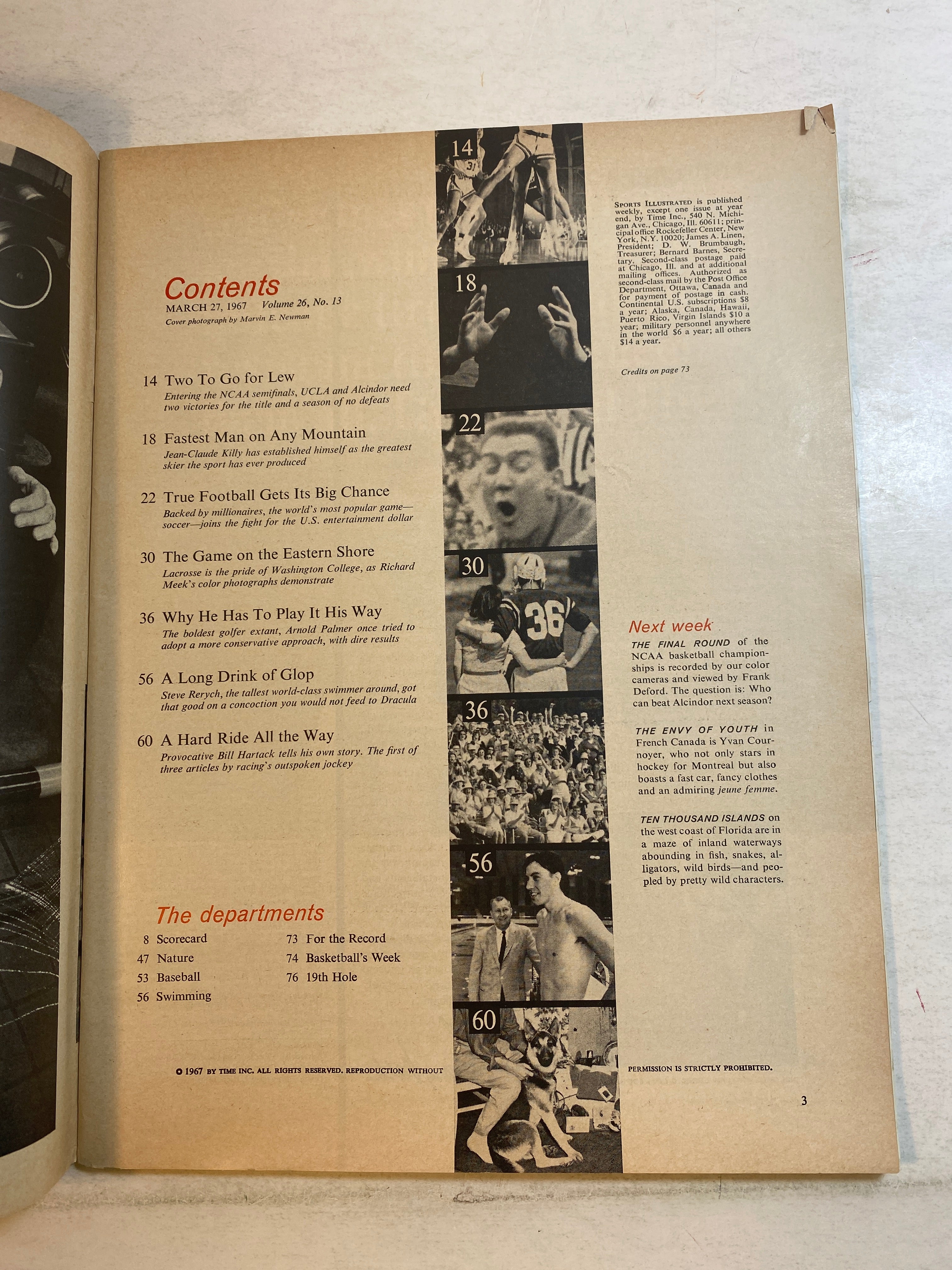Sports Illustrated March 27 1967 The Skier Killy