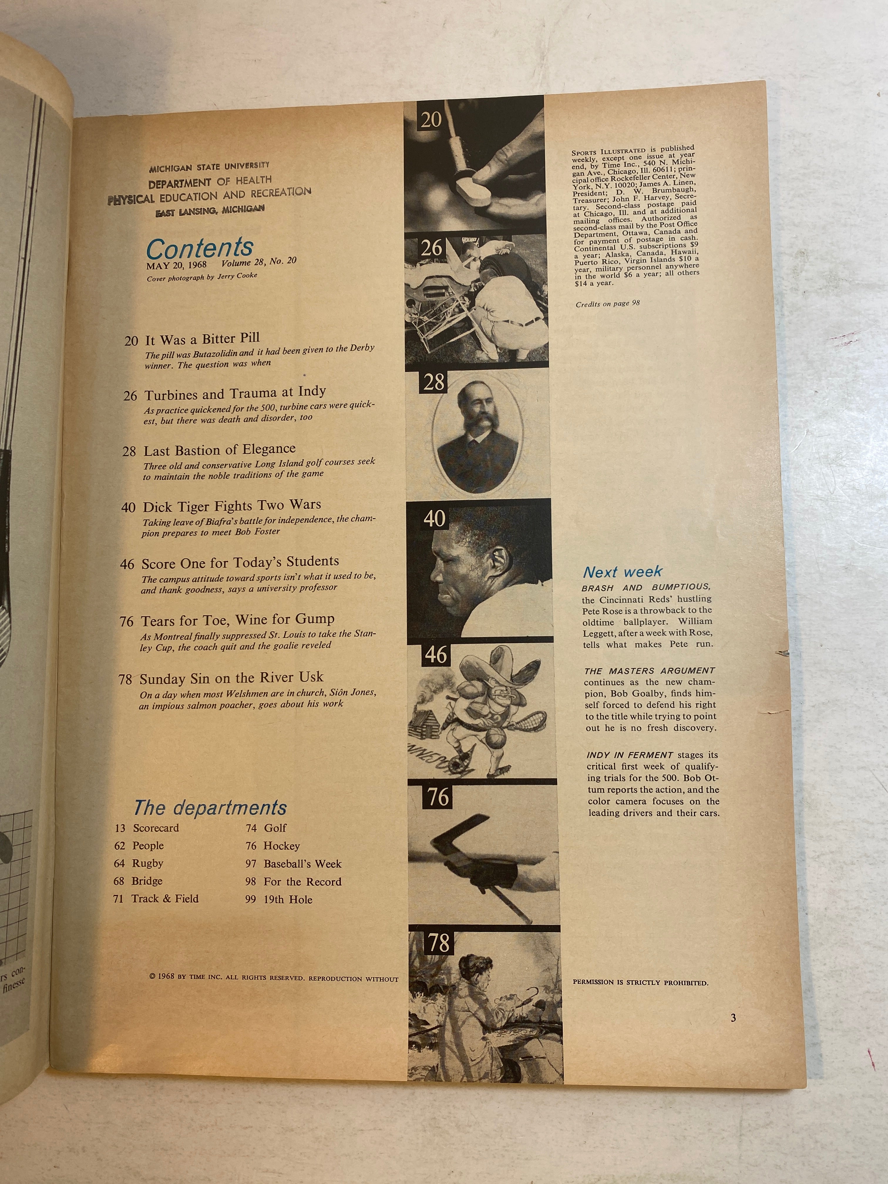 Sports Illustrated May 20 1968 Kentucky Derby Mystery