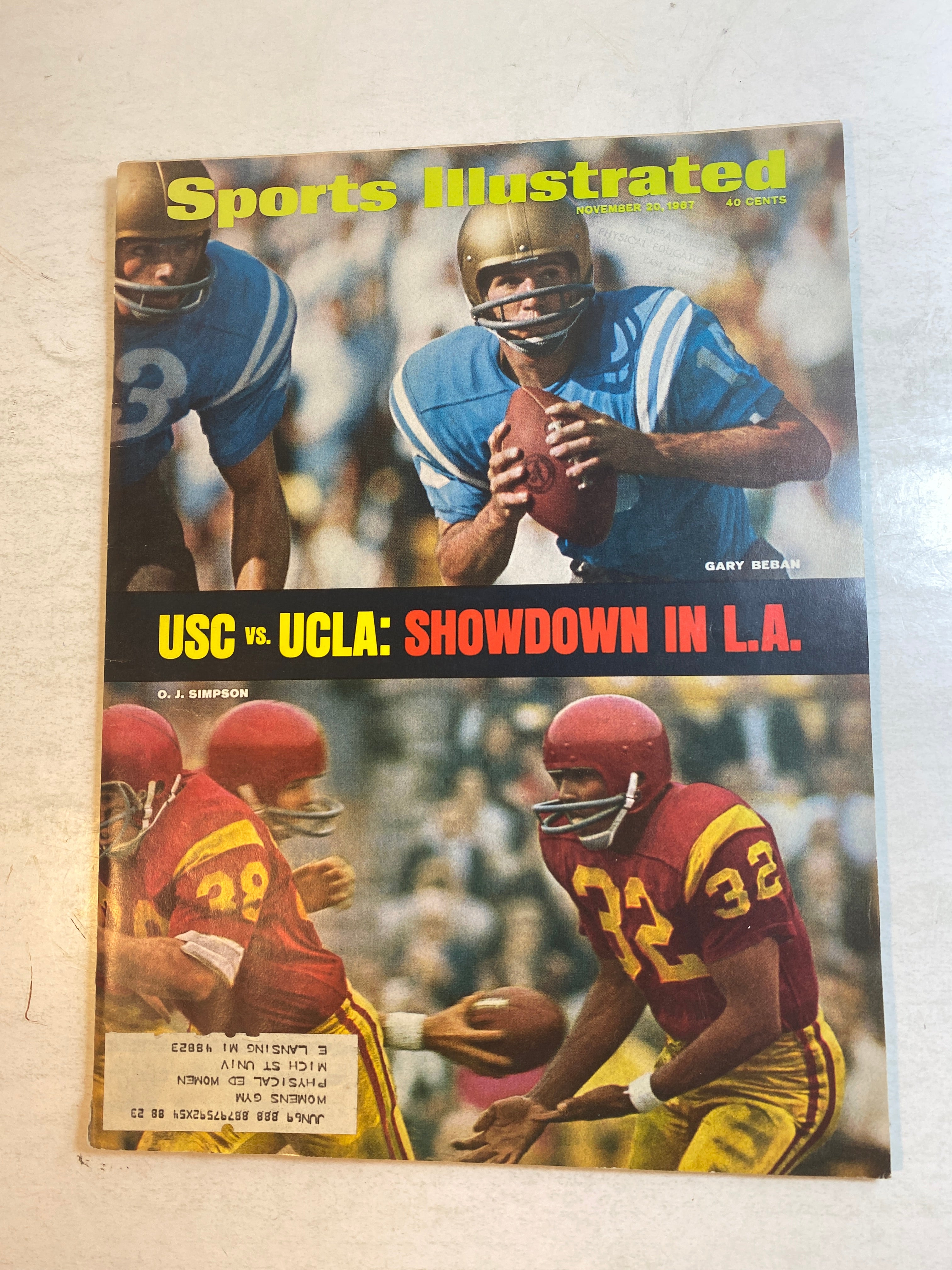 Sports Illustrated November 20 1967 USC Vs UCLA