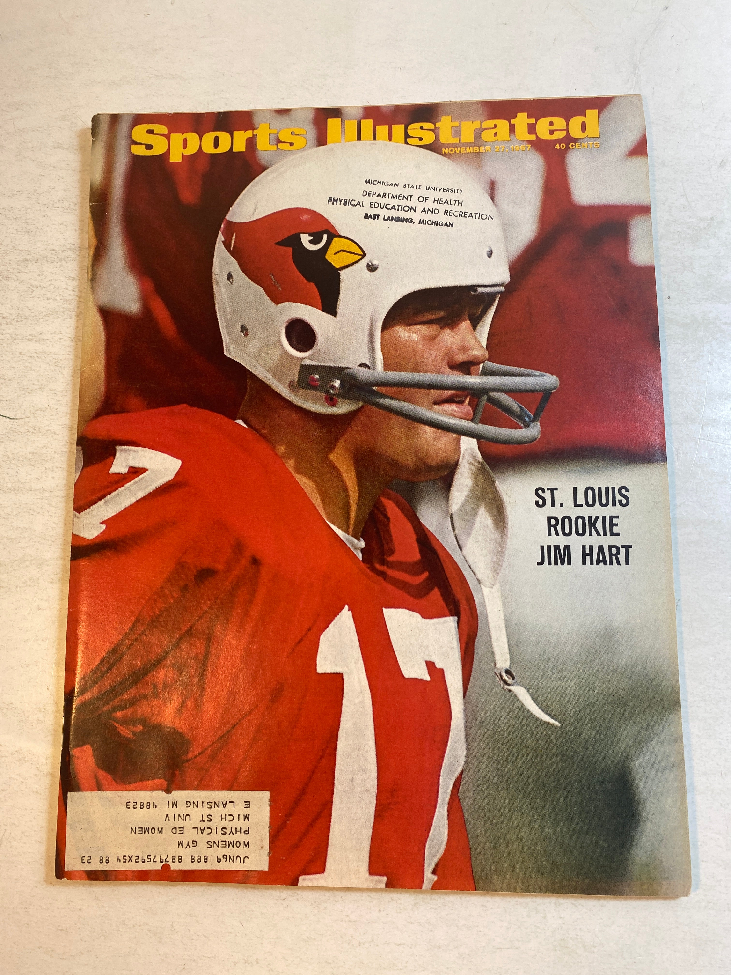 Sports Illustrated November 27 1967 St. Louis Cardinals Jim Hart