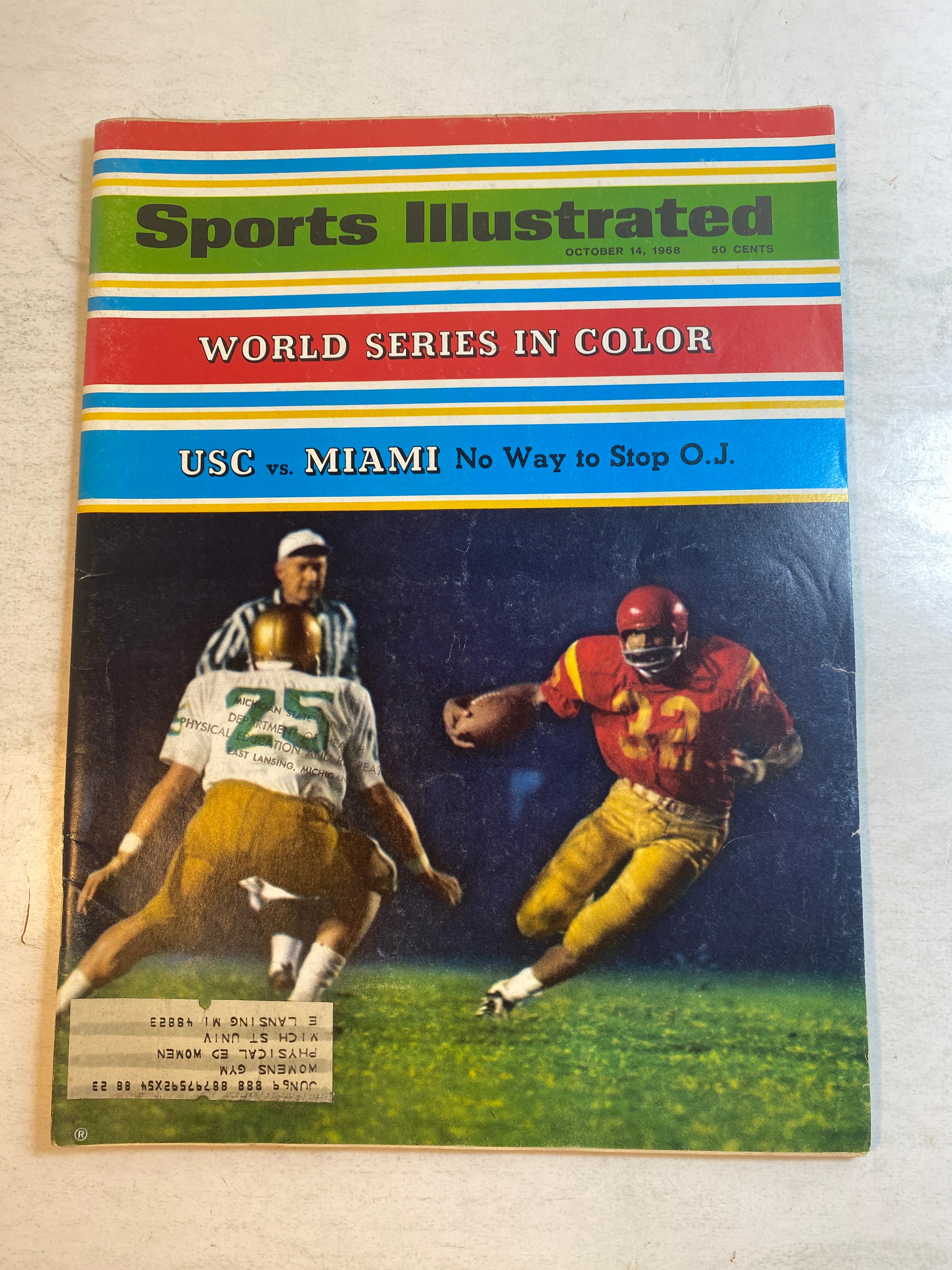 Sports Illustrated October 14, 1968 USC Vs. Miami