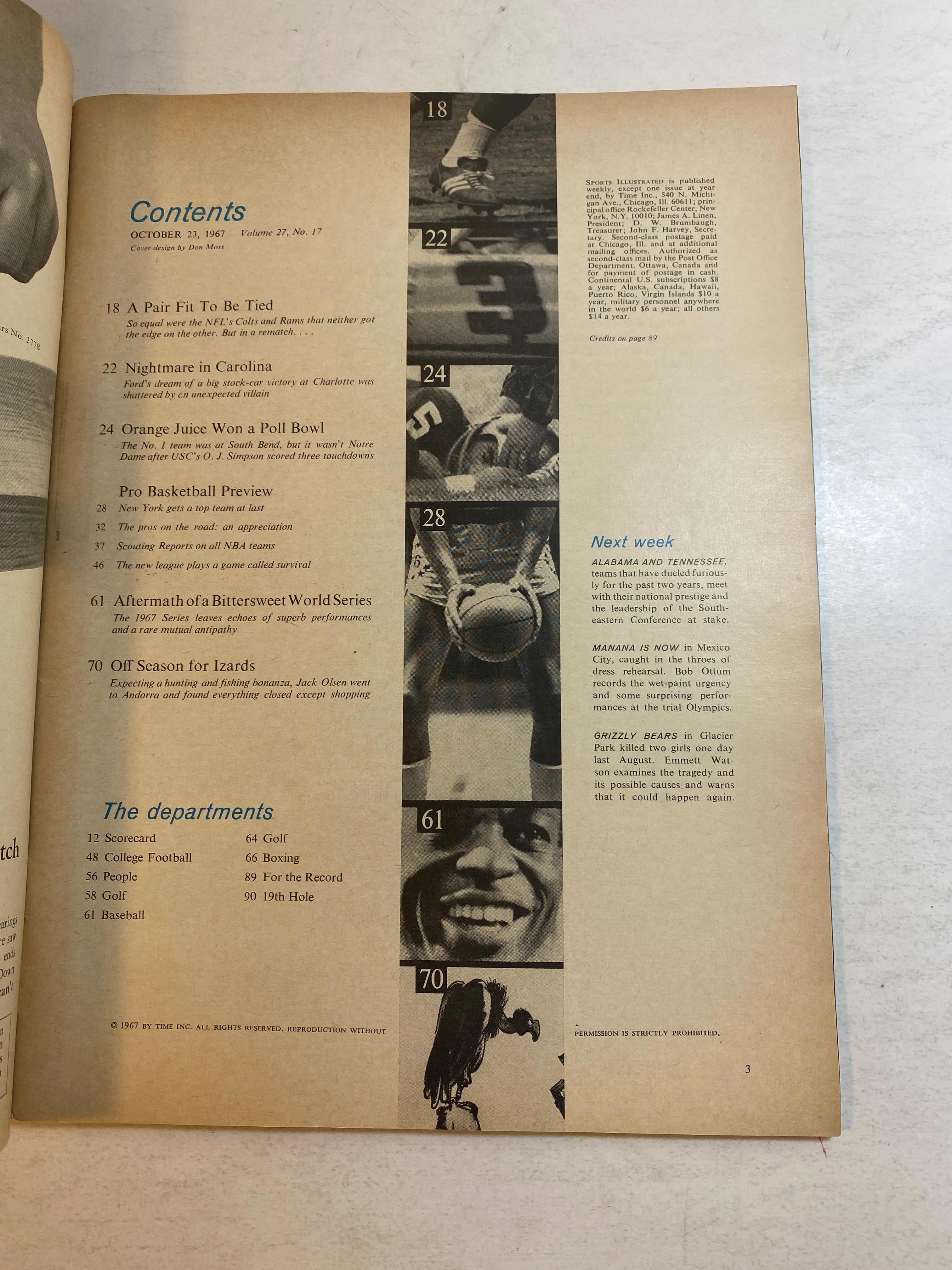 Sports Illustrated October 23 1967 New York Knicks