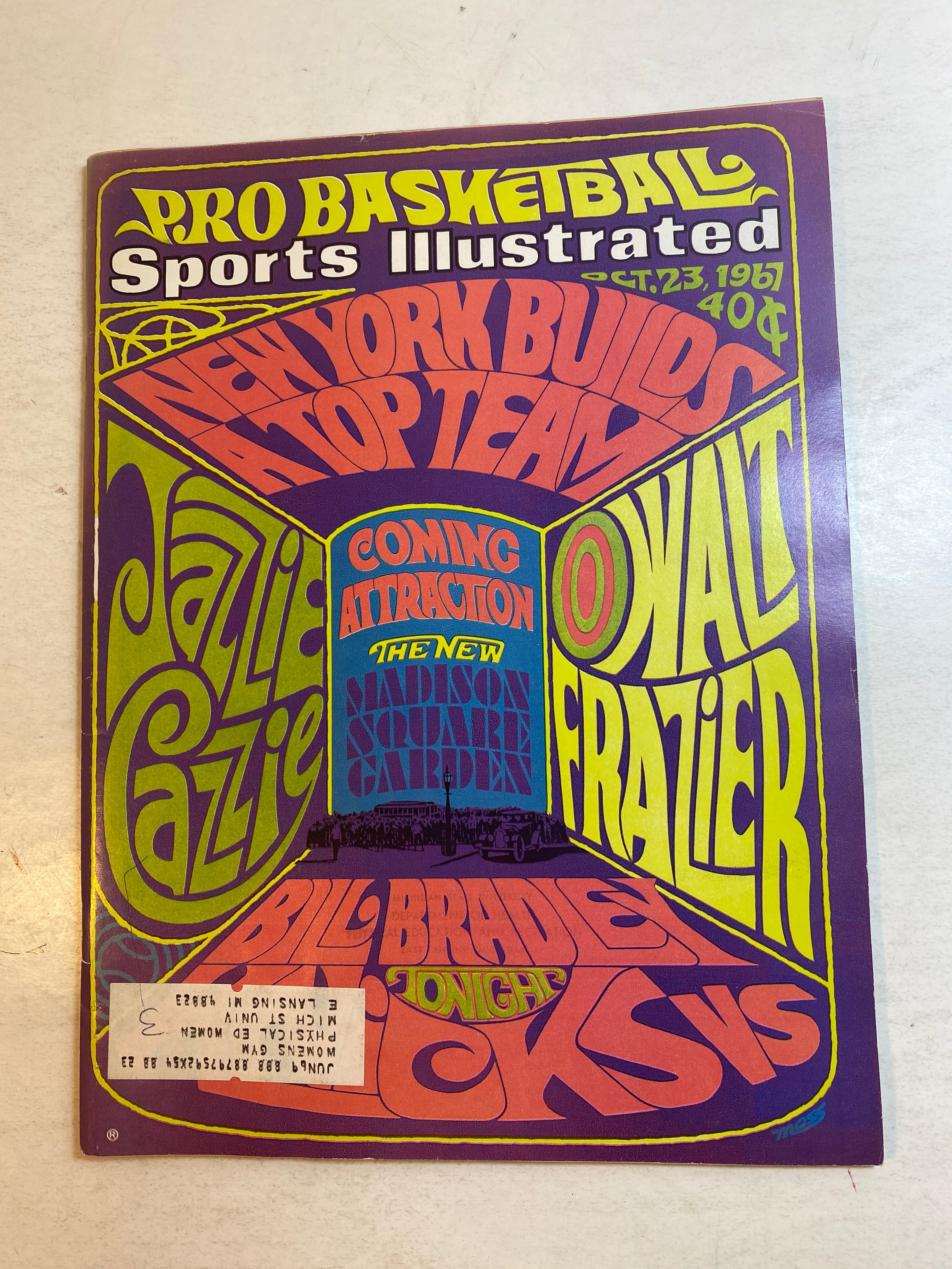 Sports Illustrated October 23 1967 New York Knicks
